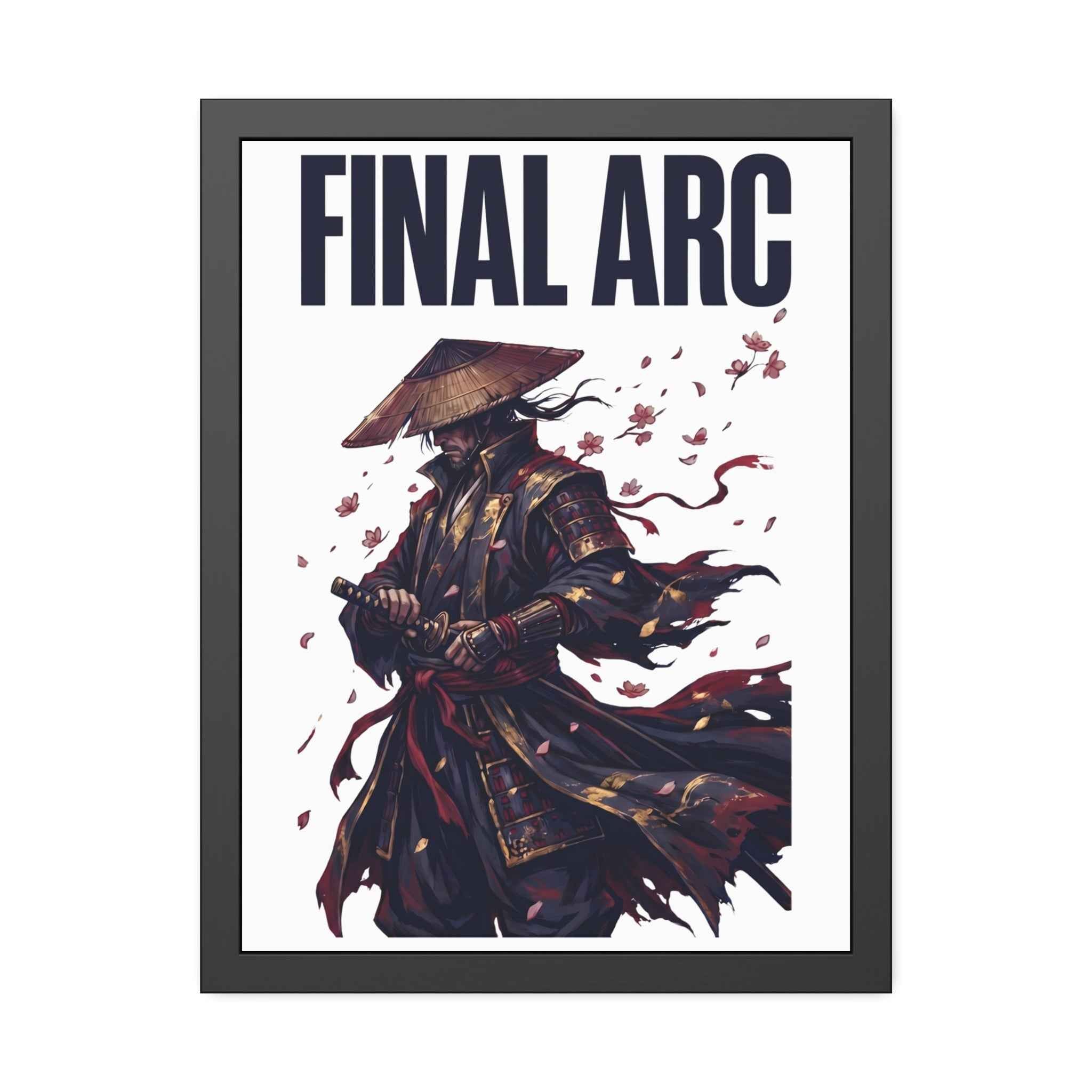 Final Arc Framed Poster — Dark Samurai Art Print