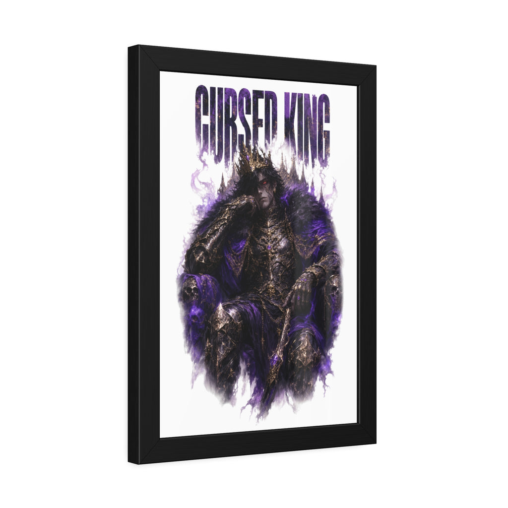 Cursed King Framed Poster — Dark Fantasy Wall Art