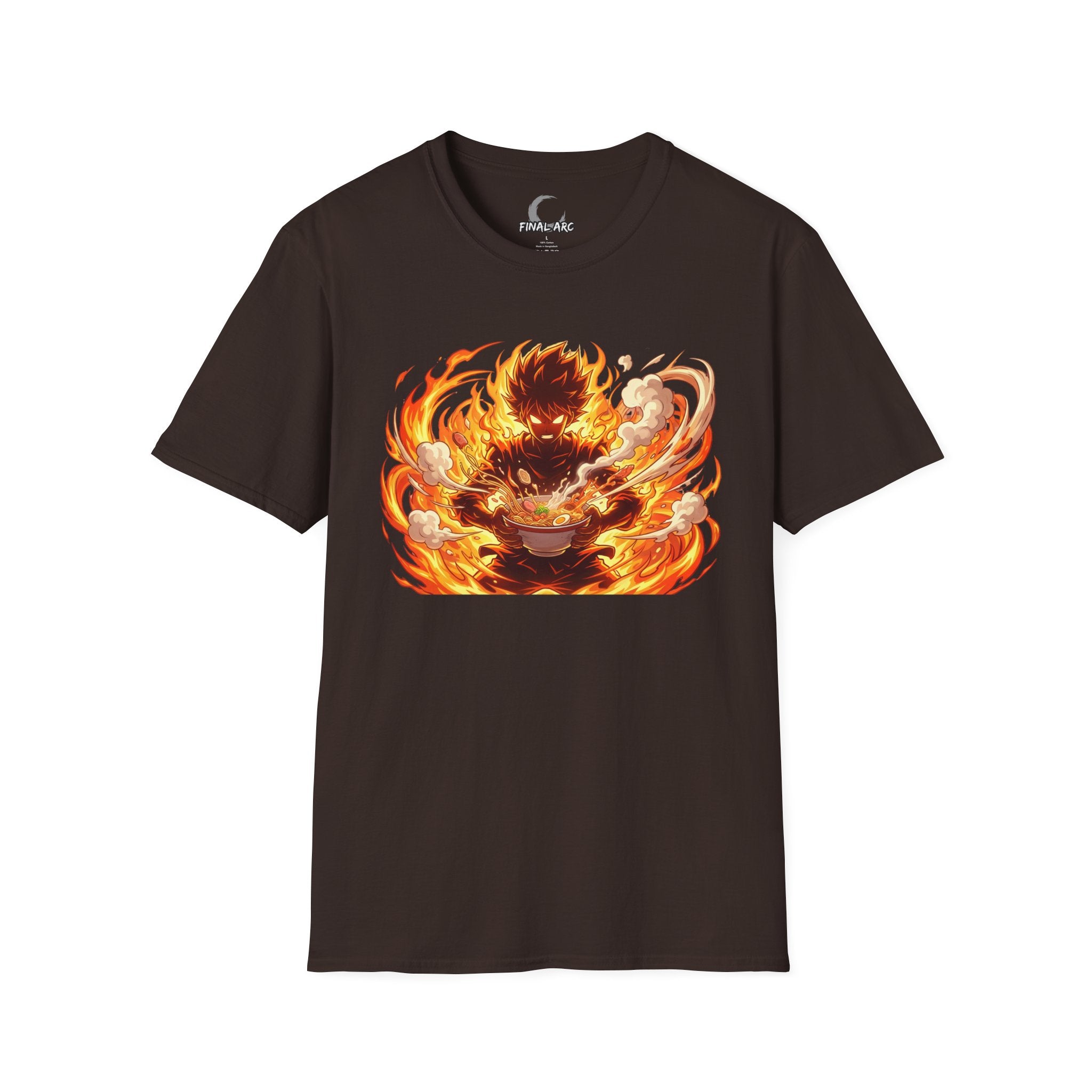 Flaming Anime Ramen Warrior T‑Shirt