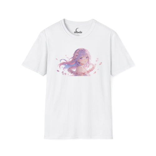 Anime Girl Floral Portrait T-Shirt - Final Arc