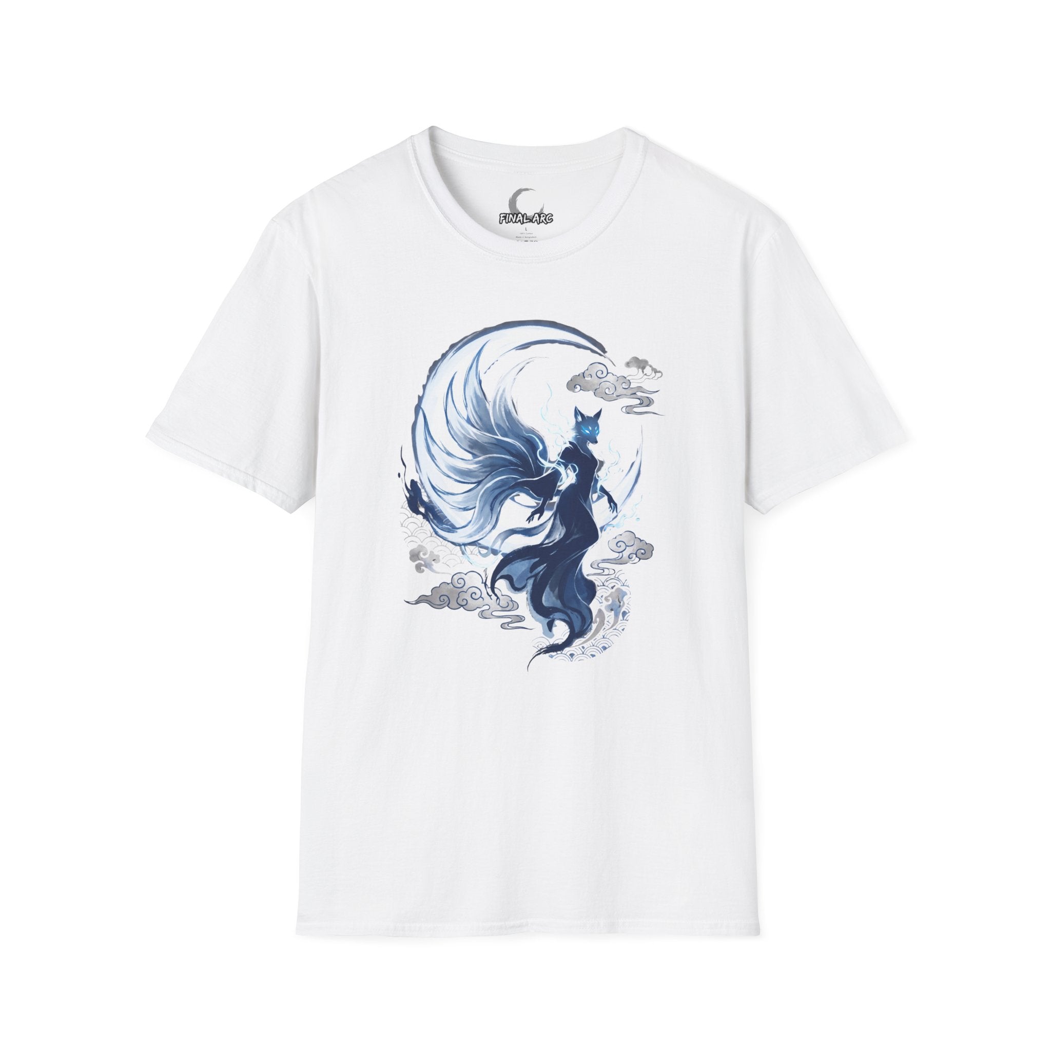 Fox Spirit T-Shirt — Mystical Nine-Tailed Kitsune