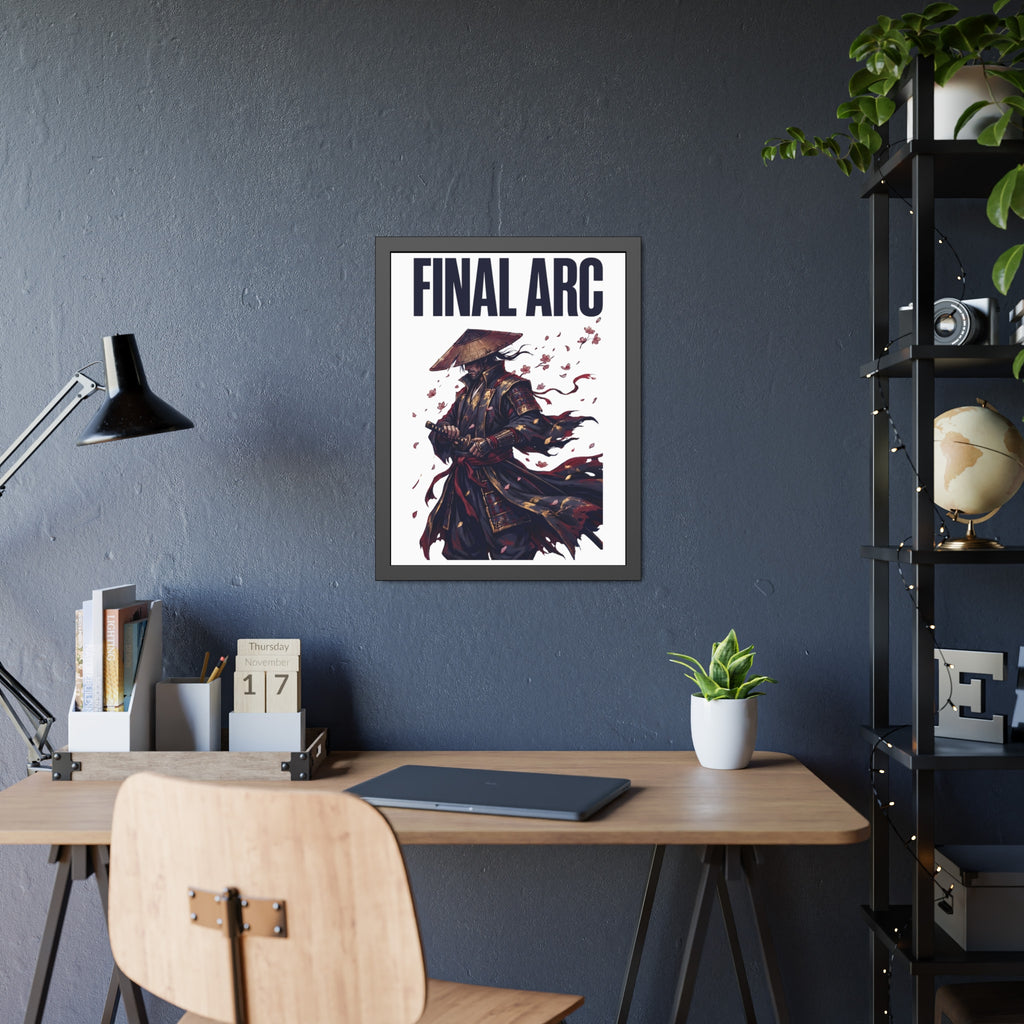 Final Arc Framed Poster — Dark Samurai Art Print