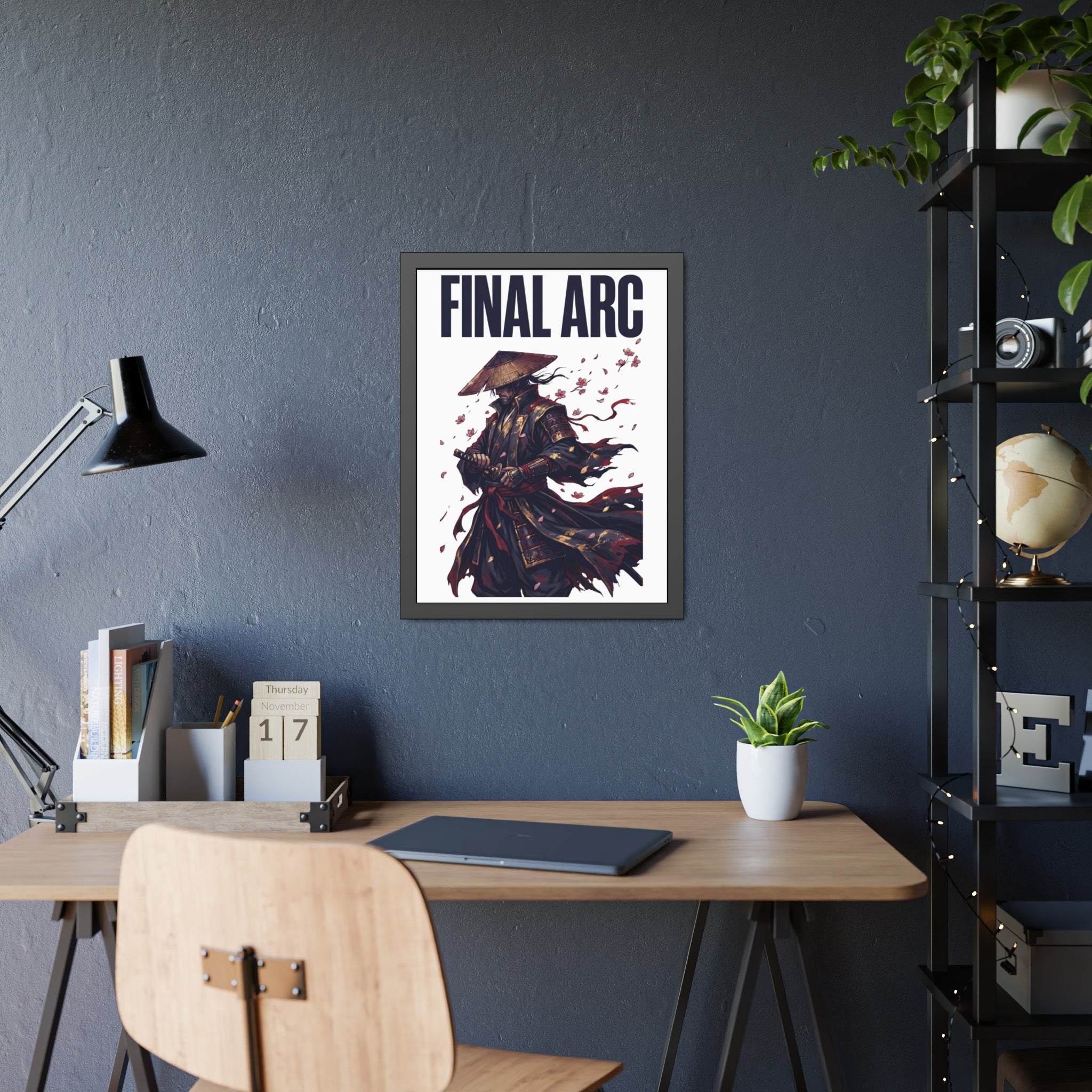 Final Arc Framed Poster — Dark Samurai Art Print