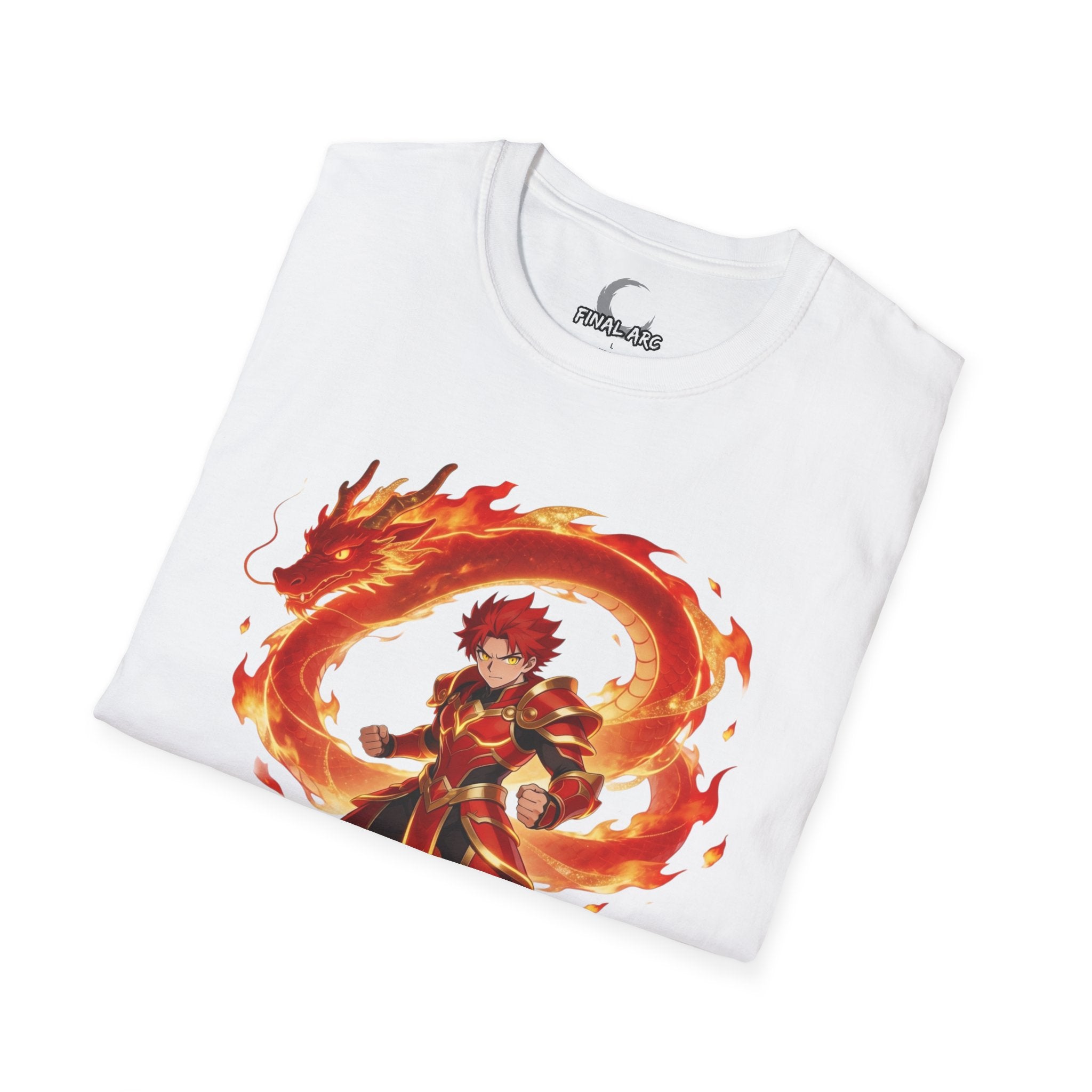 Anime Flame Warrior Graphic Tee