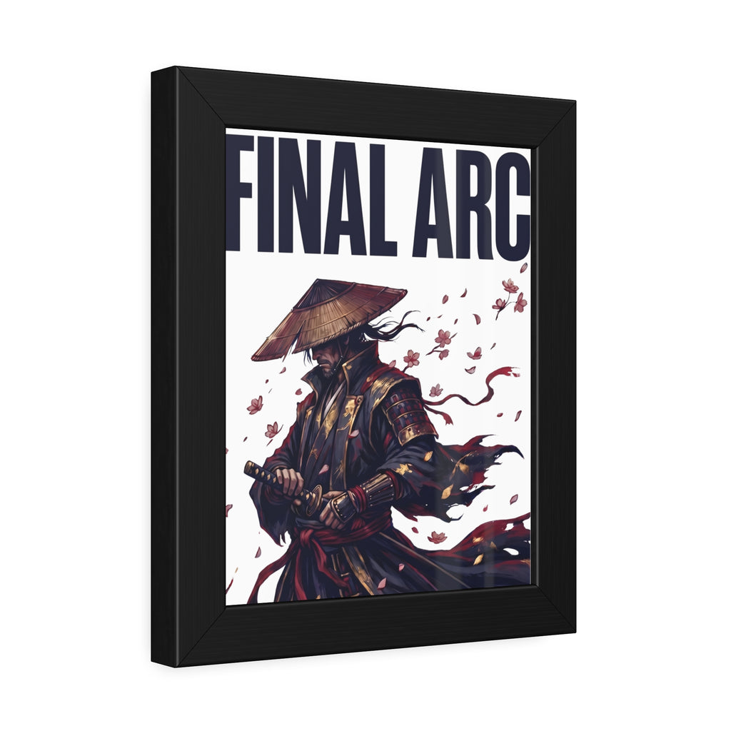 Final Arc Framed Poster — Dark Samurai Art Print