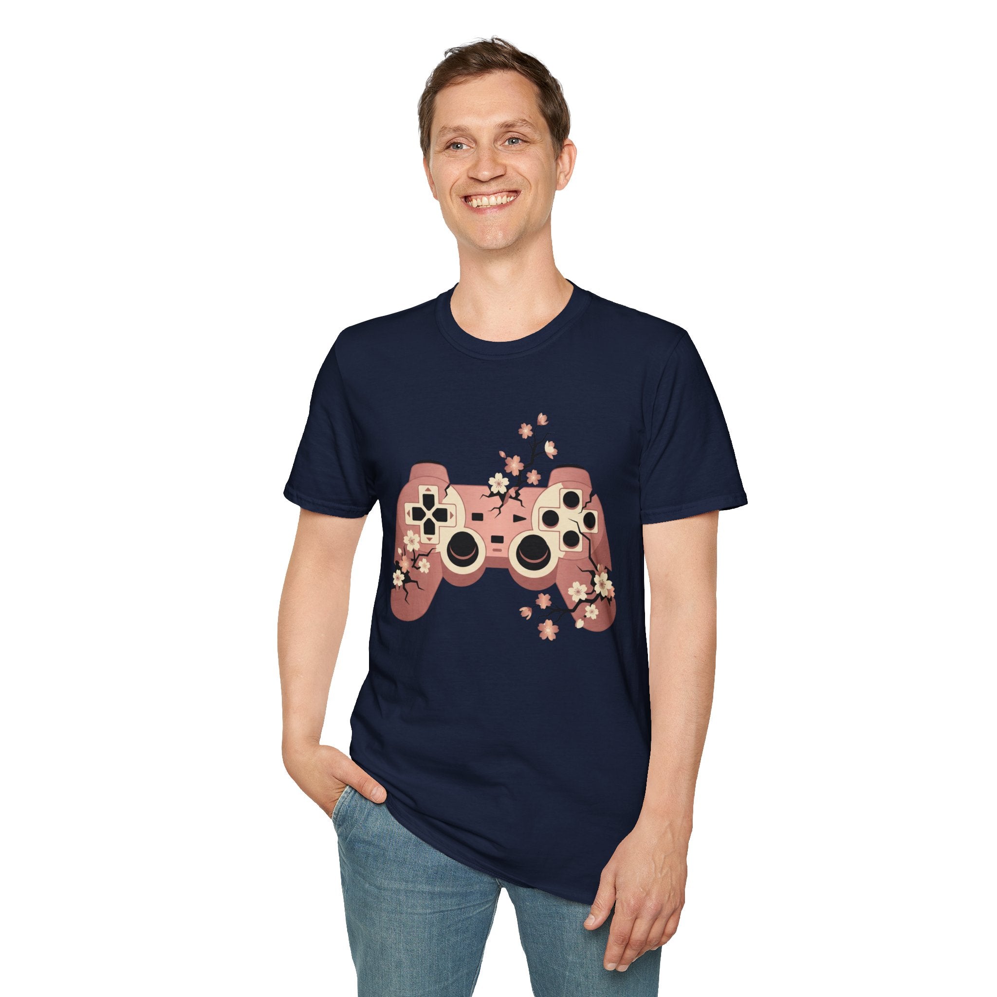 Cherry Blossom Game Controller T-Shirt