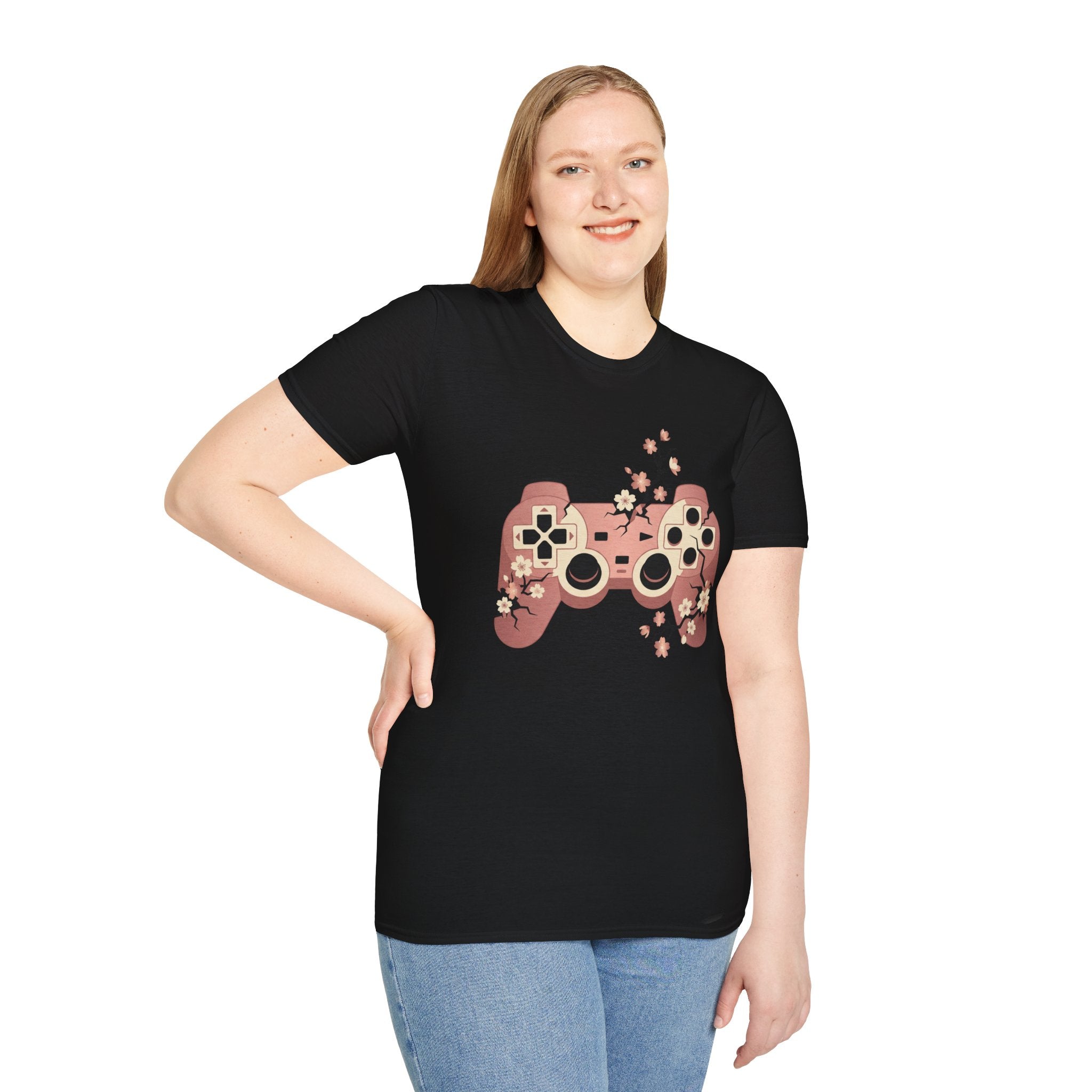 Cherry Blossom Game Controller T-Shirt