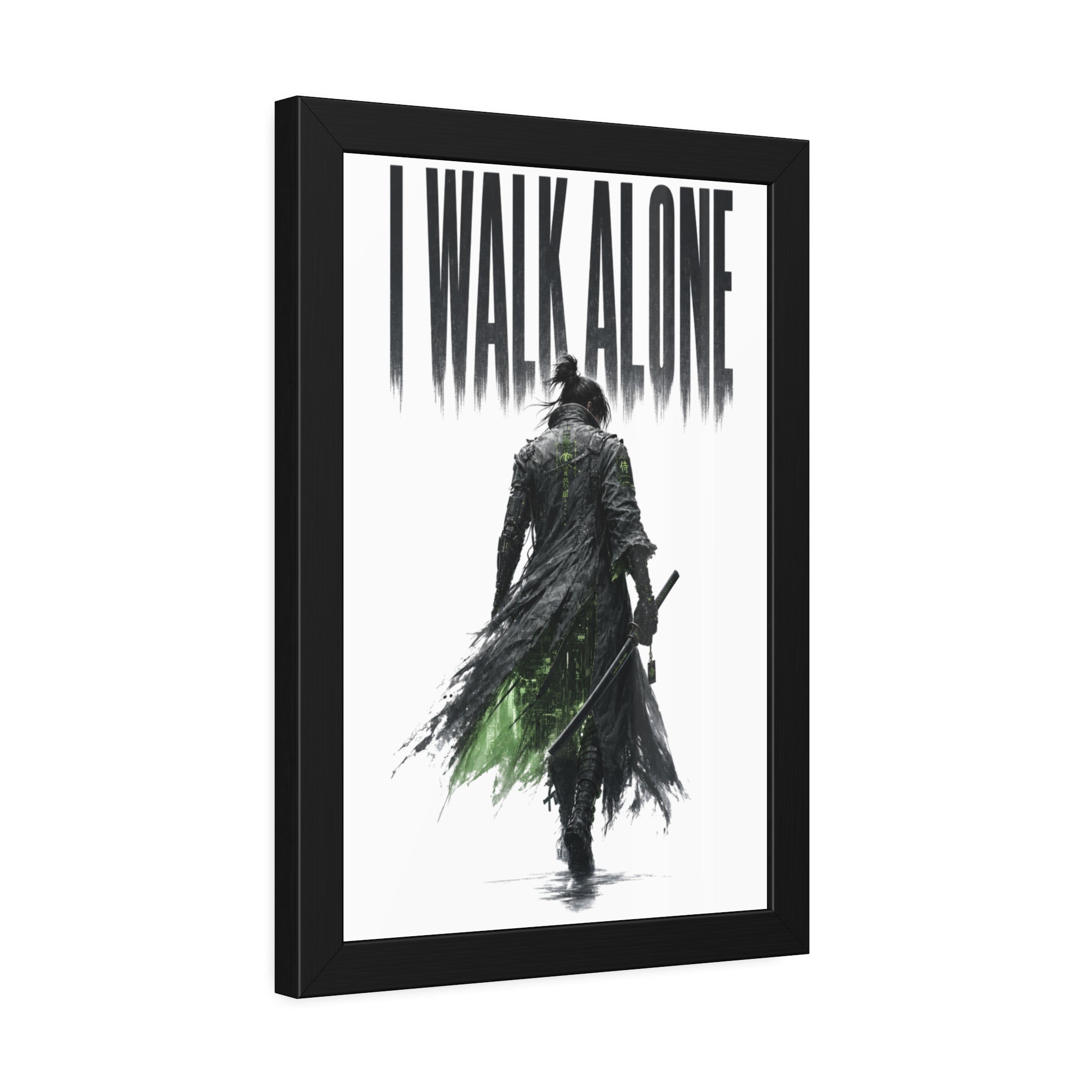Framed Poster — "I Walk Alone" Dark Fantasy Wall Art