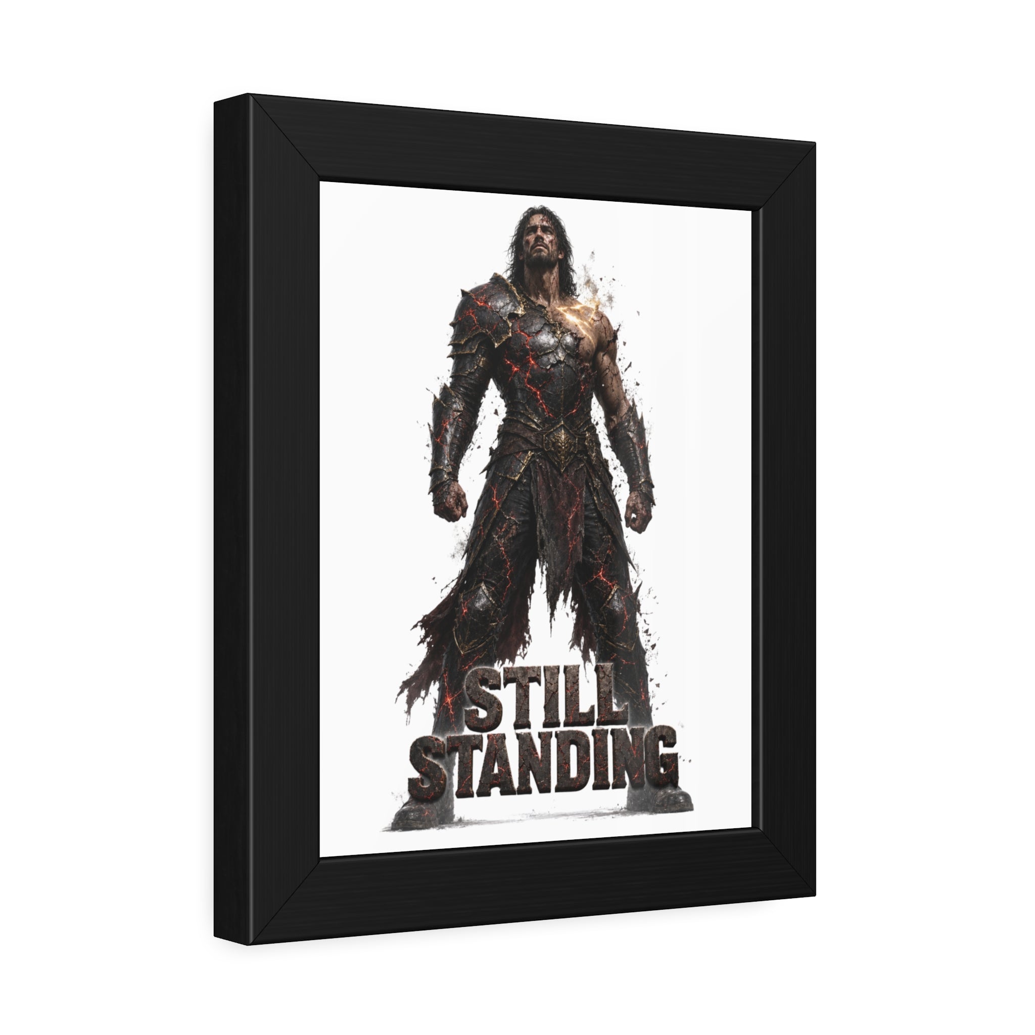 Still Standing Framed Poster —  Warrior Art Print
