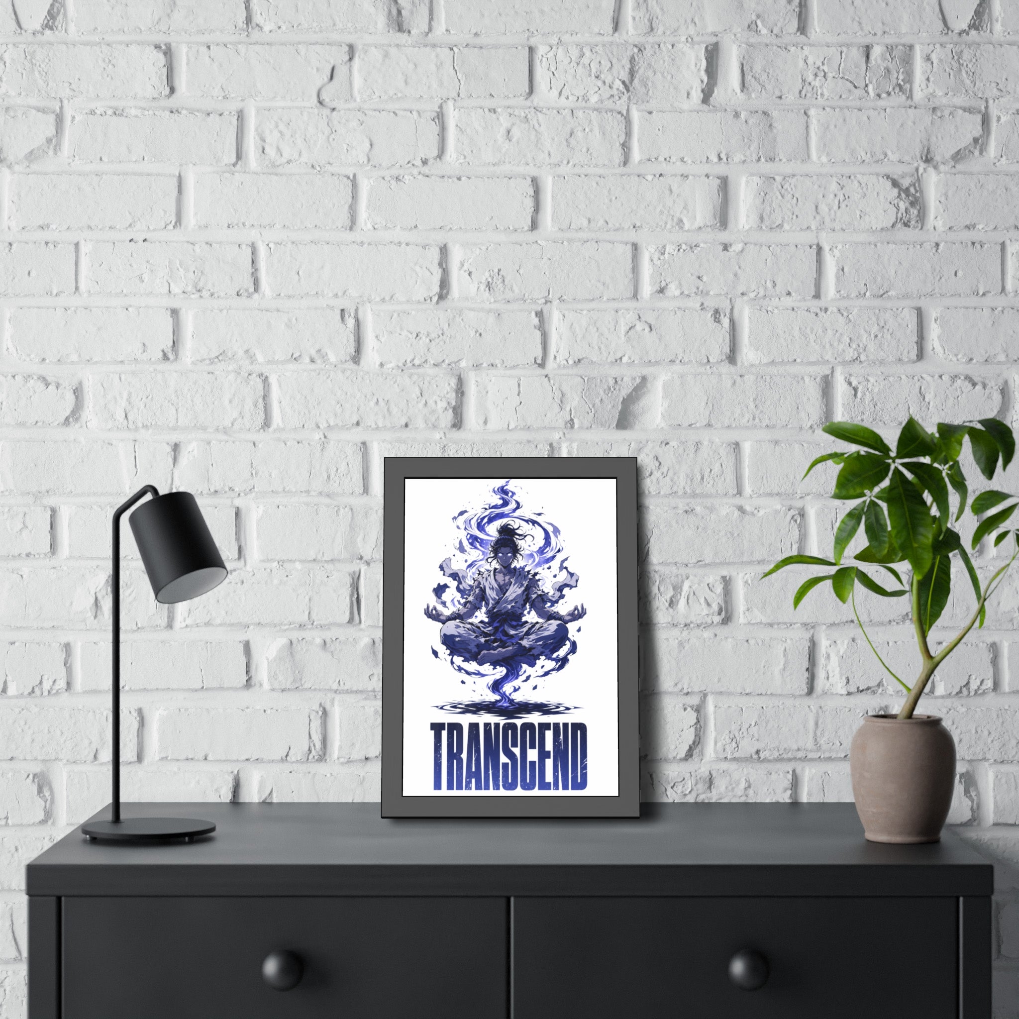 Transcend Meditation Art — Framed Poster