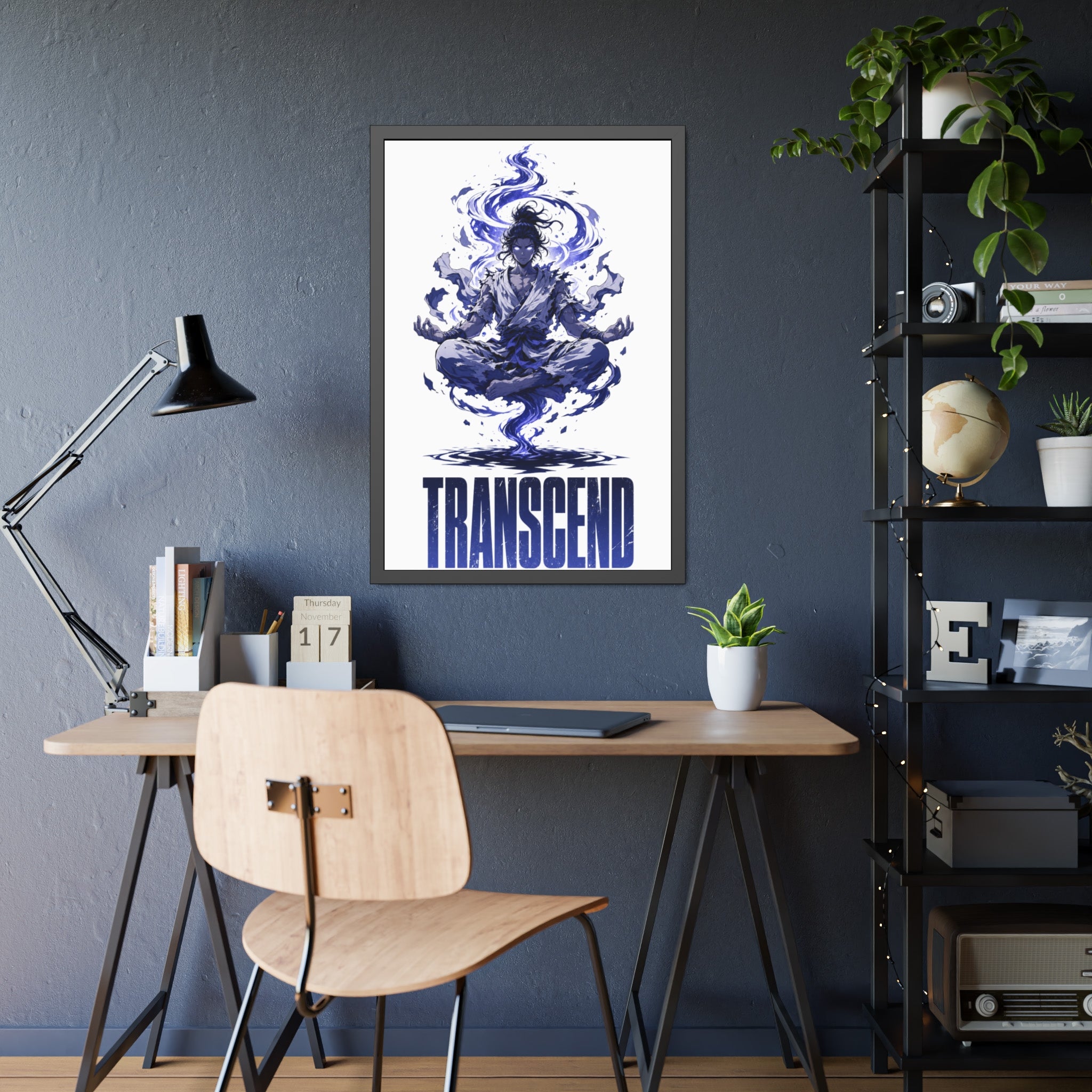Transcend Meditation Art — Framed Poster
