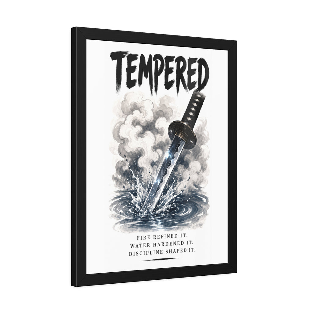 Tempered Samurai Sword Framed Poster