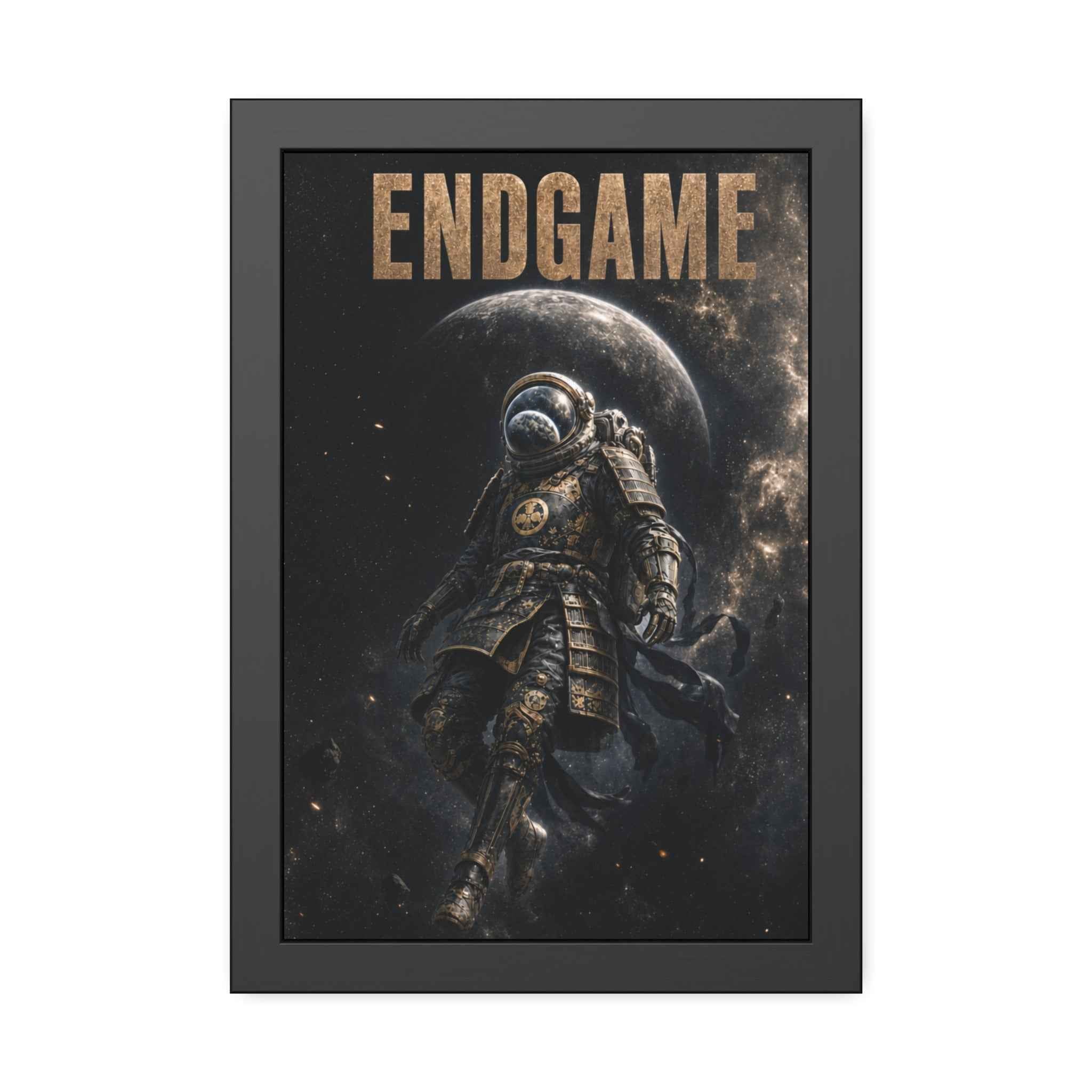 Framed Poster — "ENDGAME" Astronaut Space Art