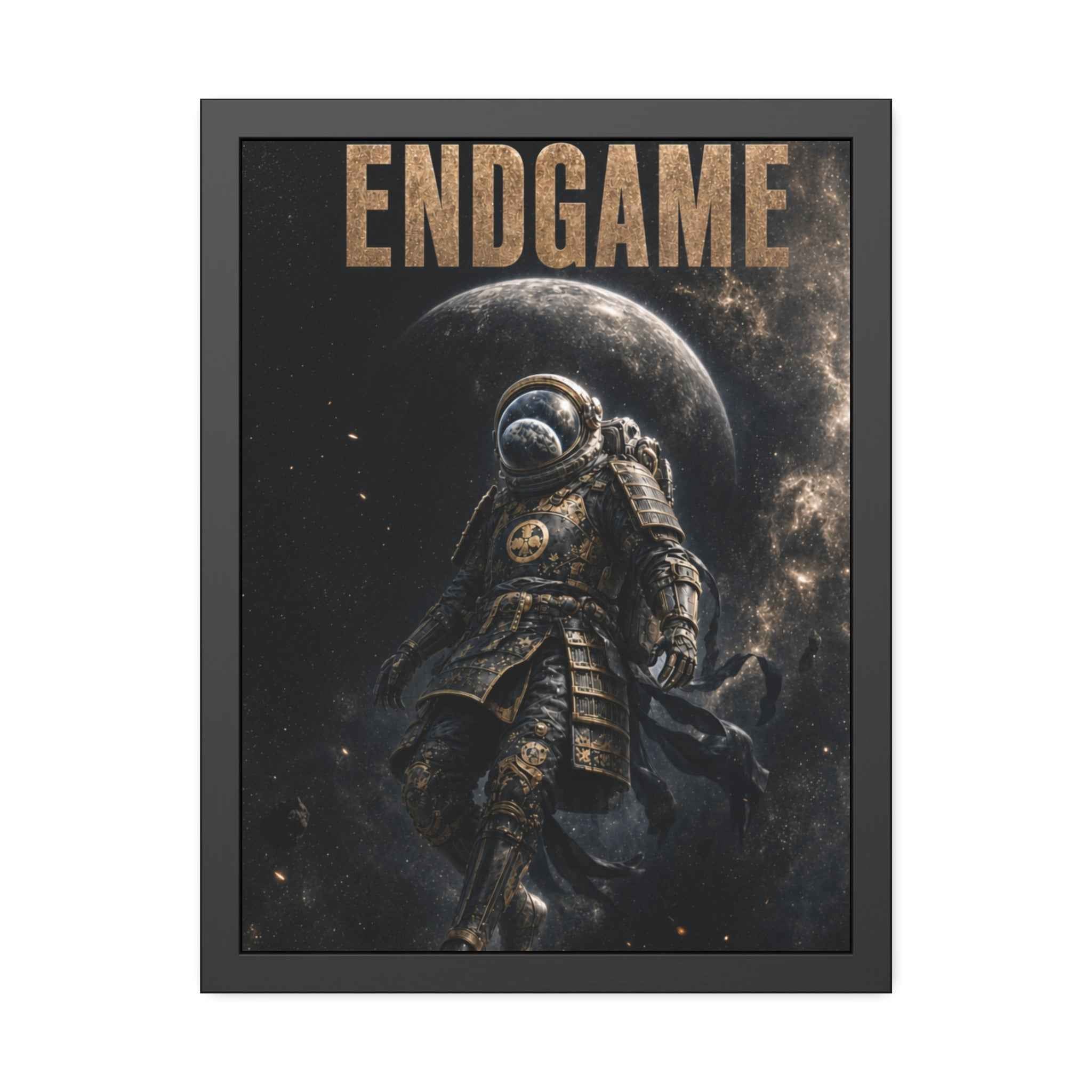 Framed Poster — "ENDGAME" Astronaut Space Art