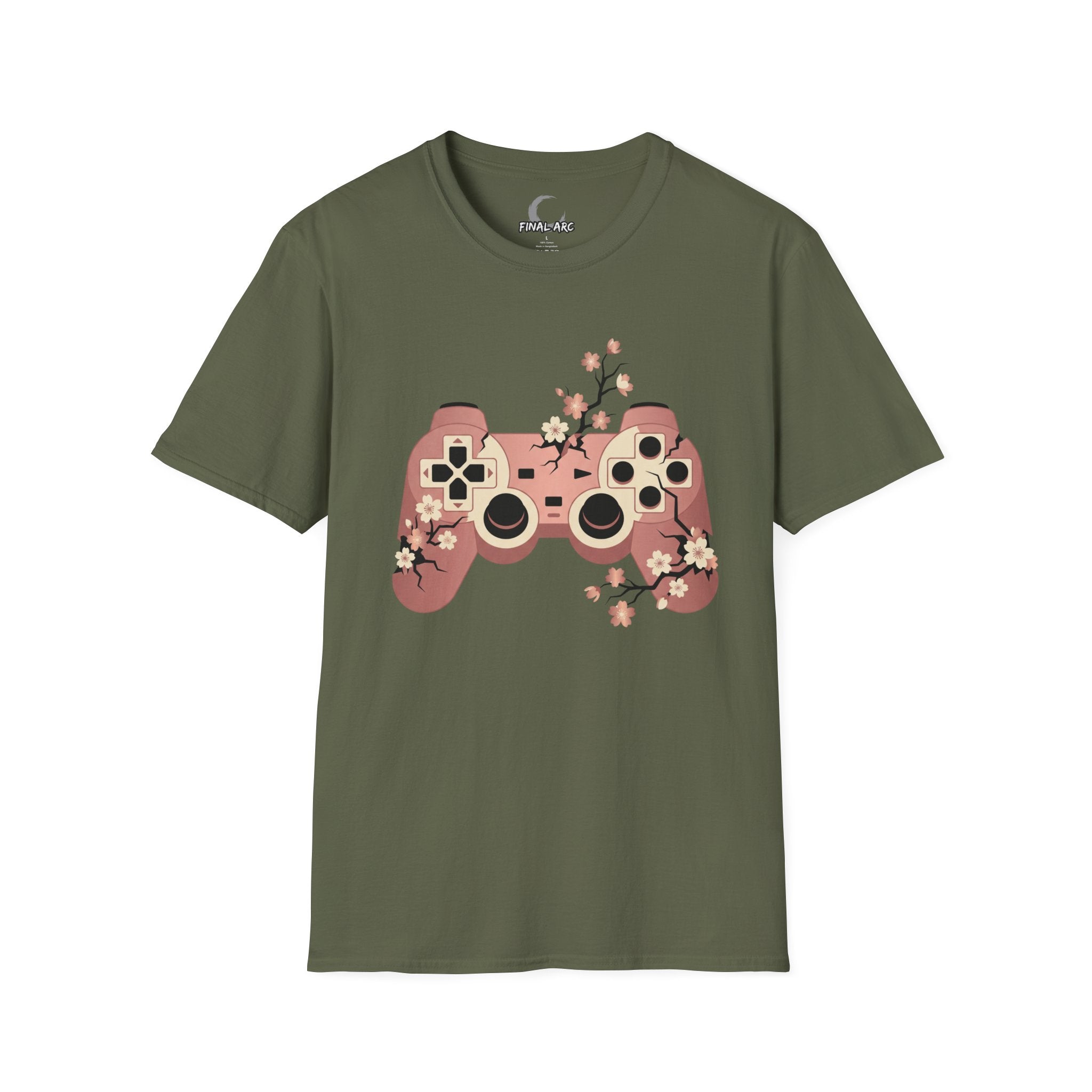 Cherry Blossom Game Controller T-Shirt
