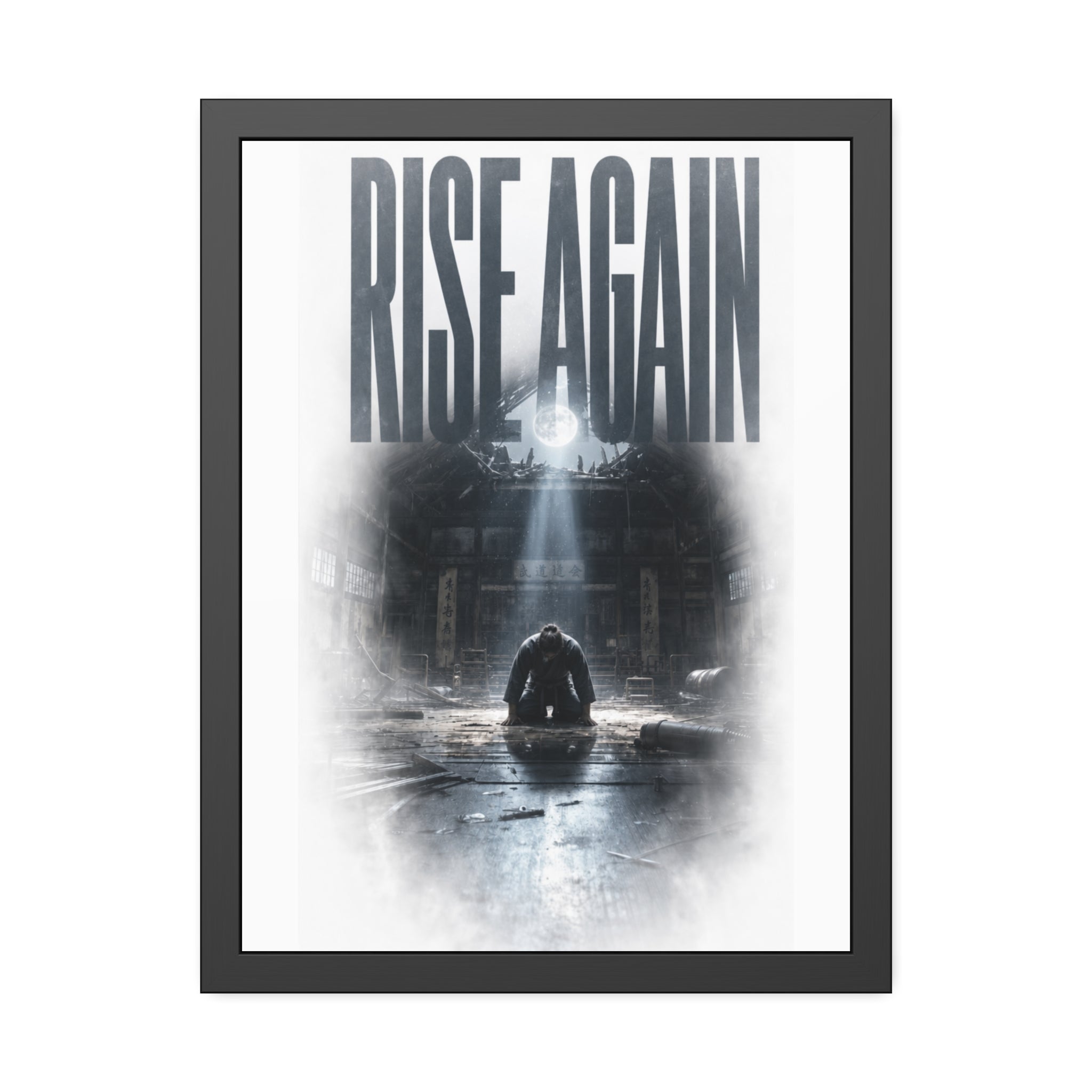 Rise Again Framed Poster - A Symbol of Resilience
