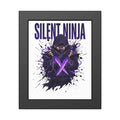 Silent Ninja Framed Poster — Purple Assassin Wall Art