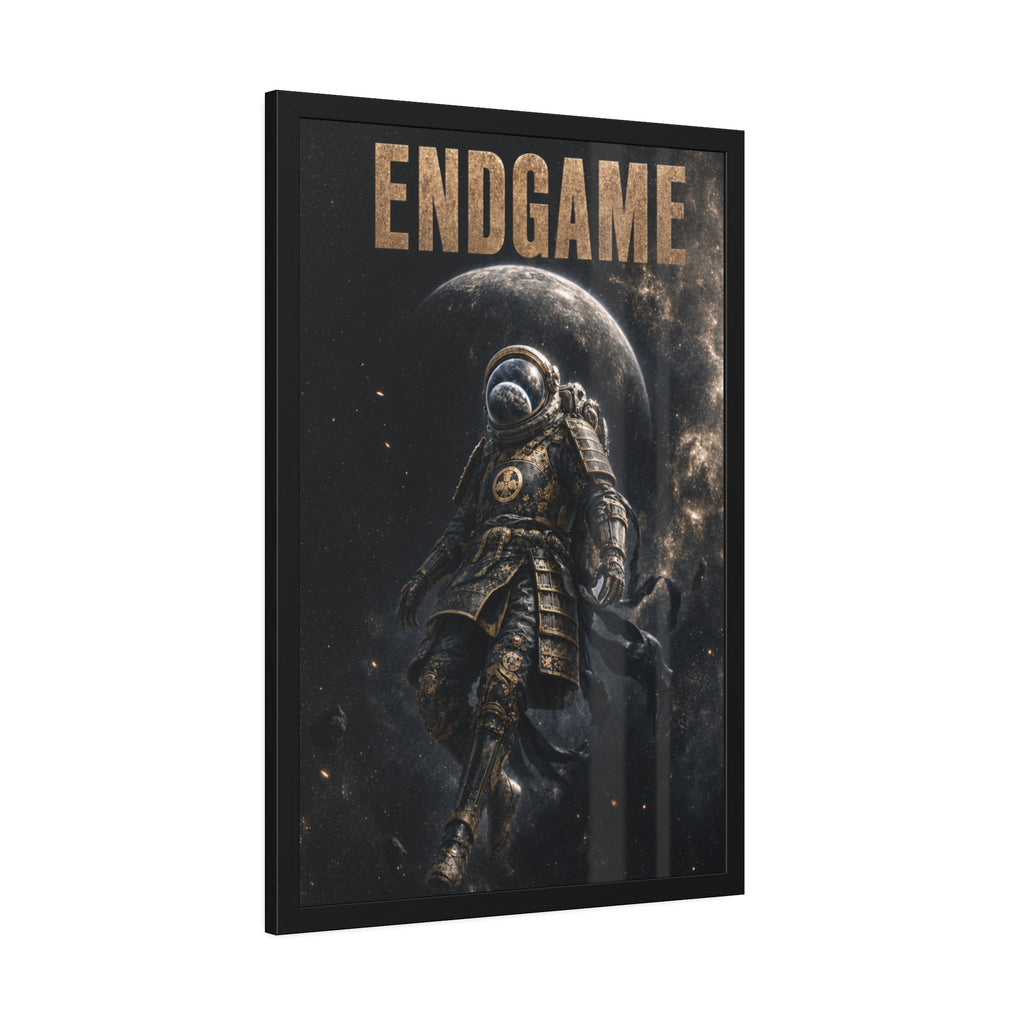 Framed Poster — "ENDGAME" Astronaut Space Art