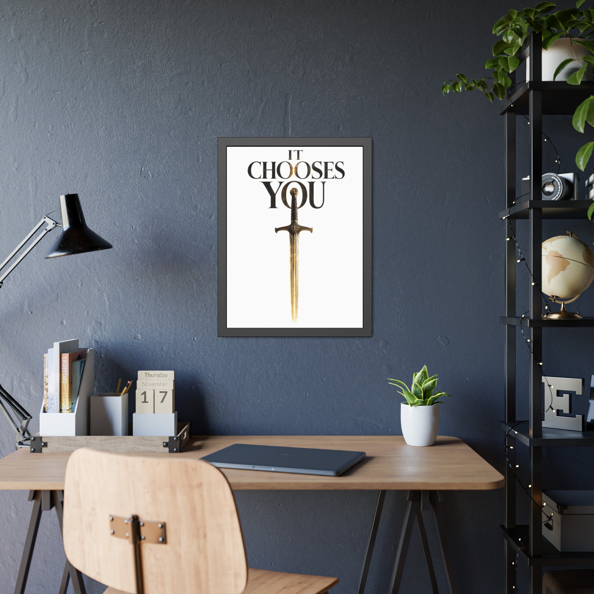 Framed Poster - "It Chooses You" Sword Art Wall Print
