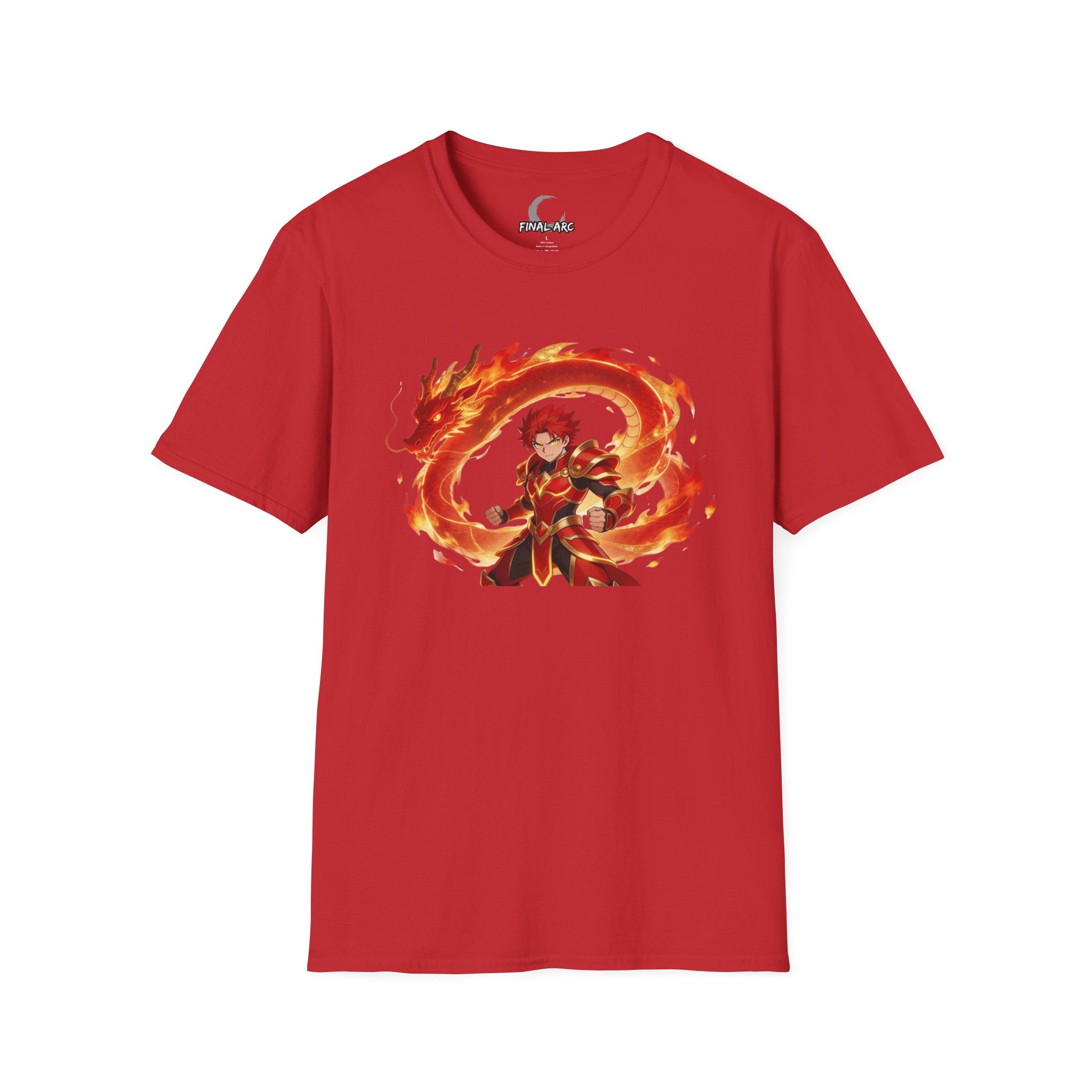 Anime Flame Warrior Graphic Tee