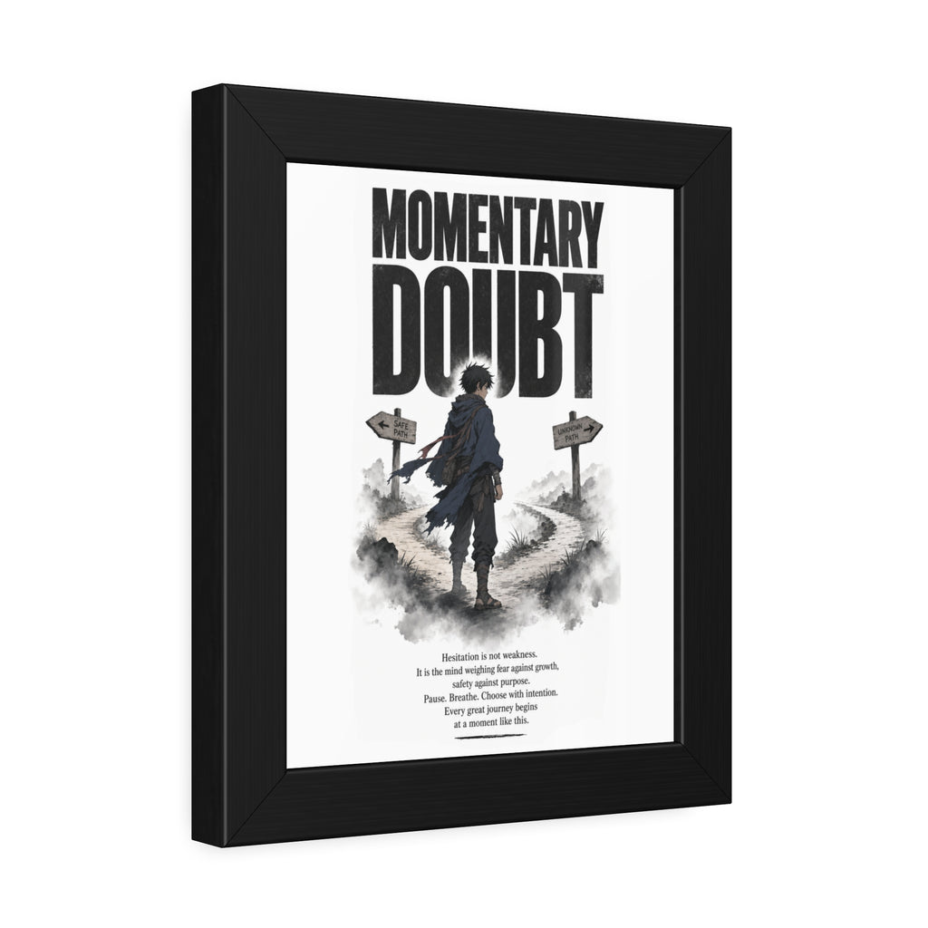 Momentary Doubt Framed Art Poster