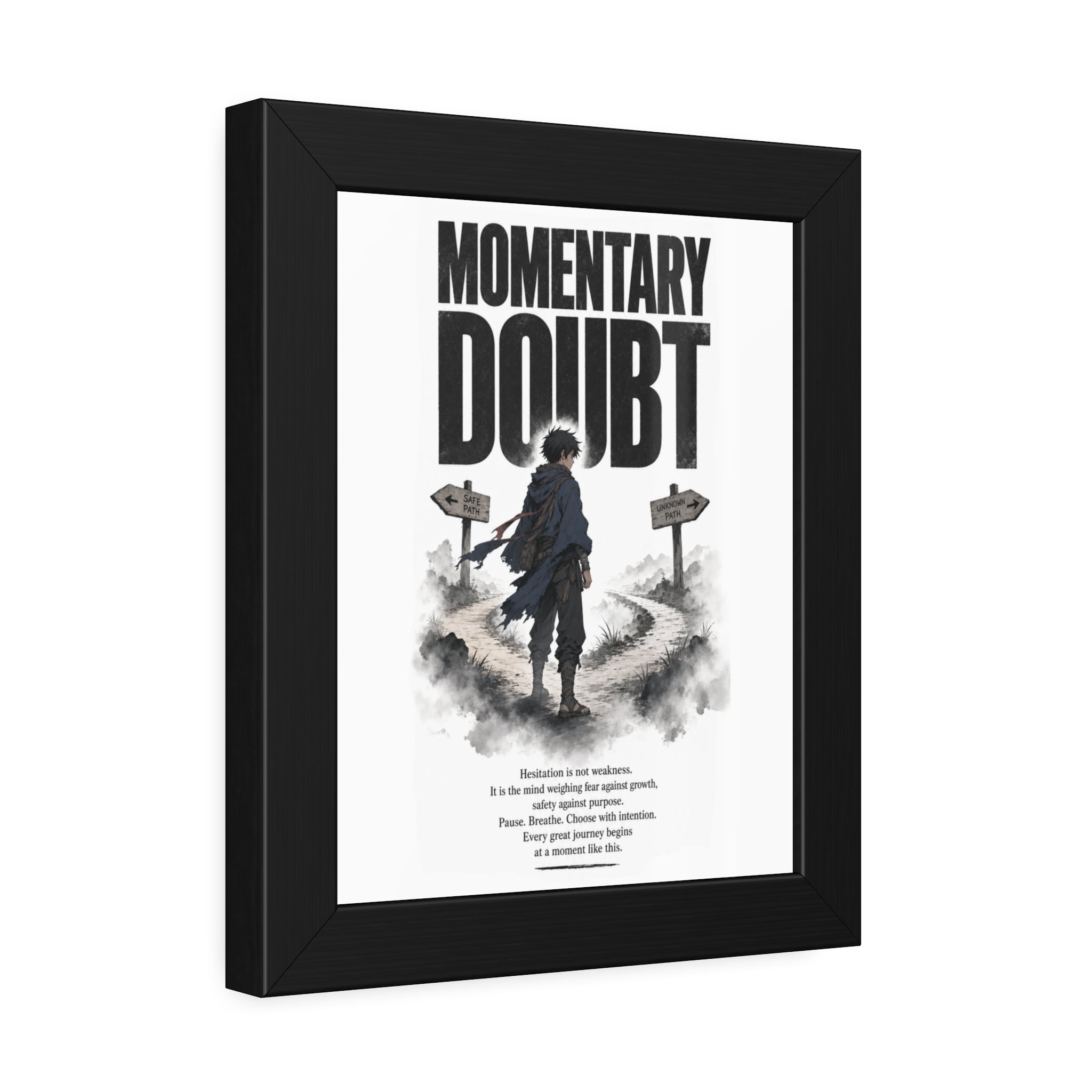 Momentary Doubt Framed Art Poster