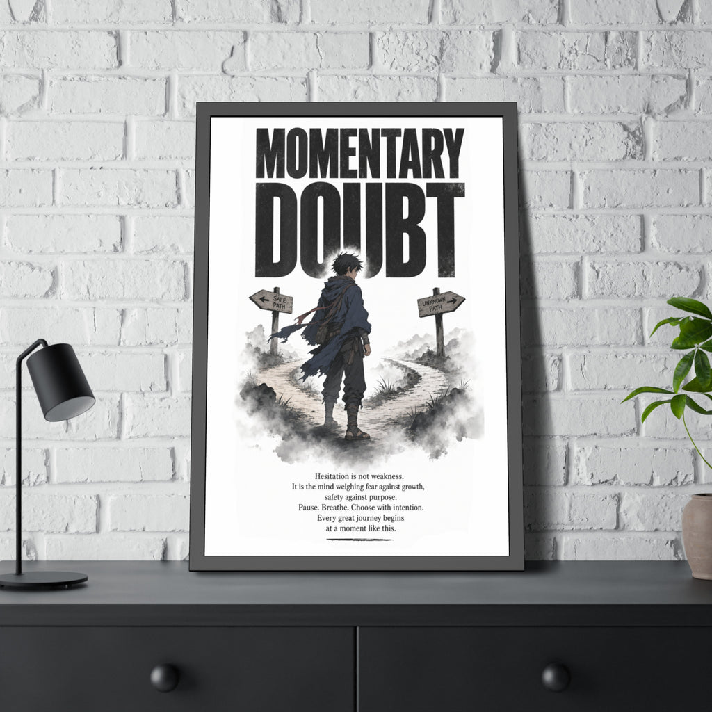 Momentary Doubt Framed Art Poster