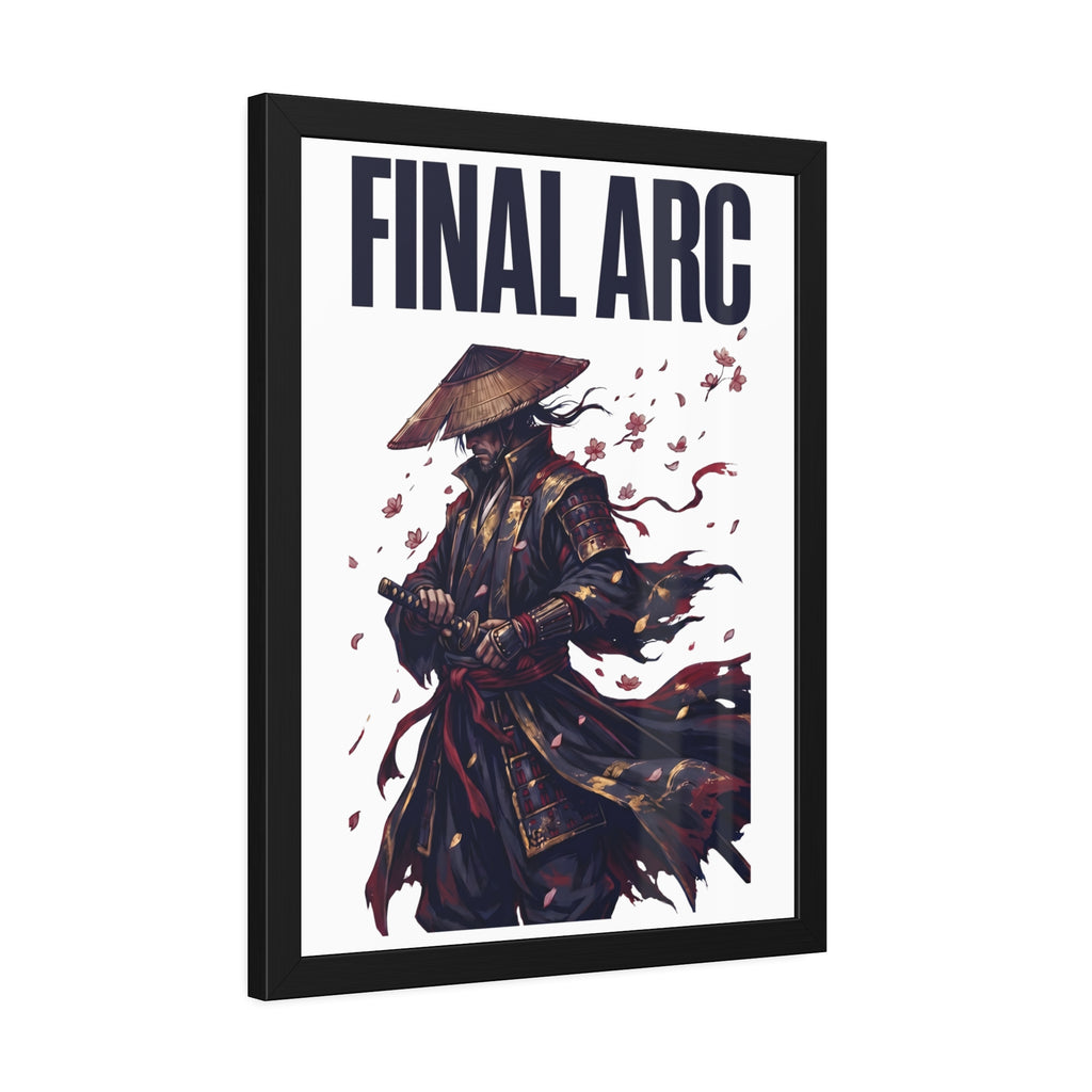 Final Arc Framed Poster — Dark Samurai Art Print
