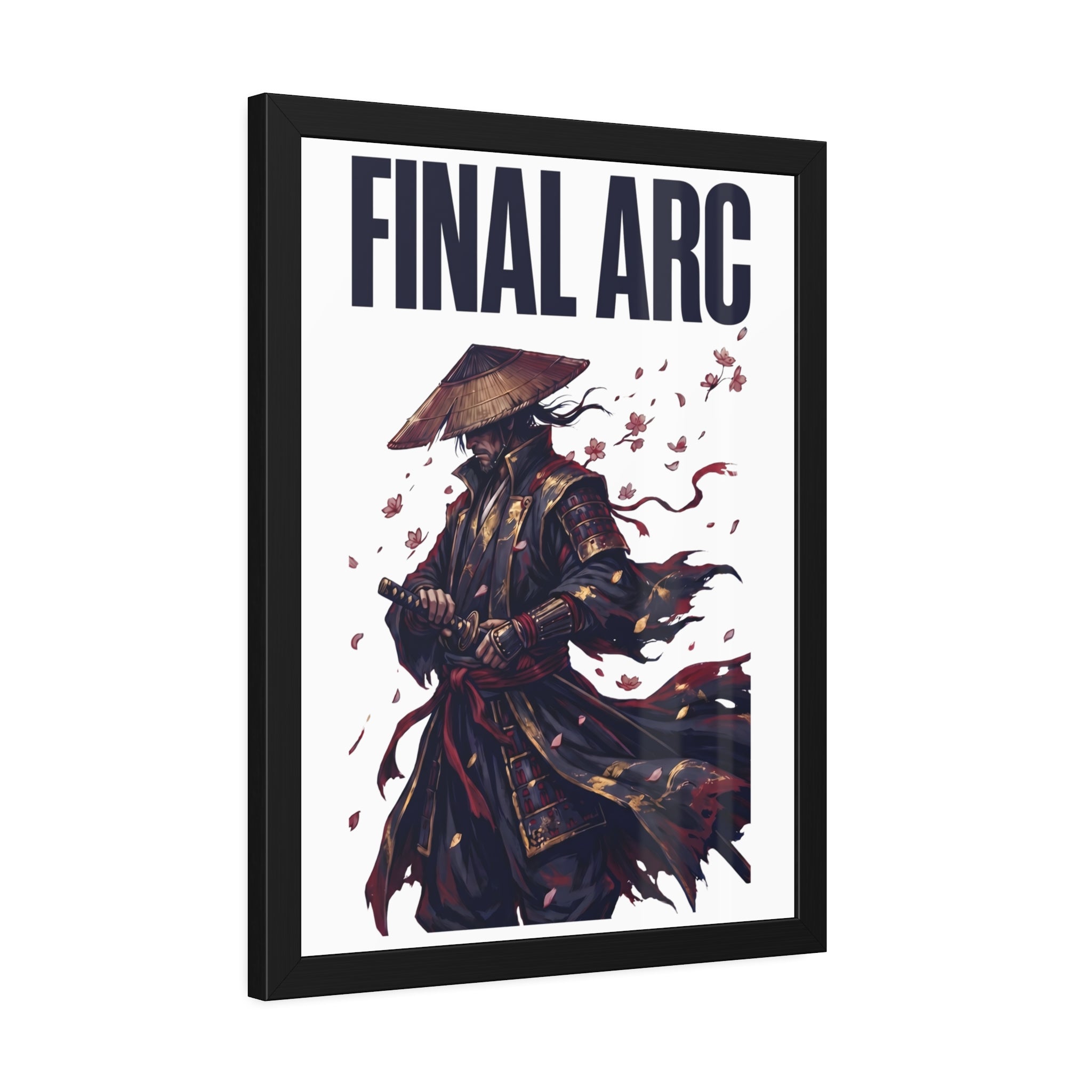 Final Arc Framed Poster — Dark Samurai Art Print
