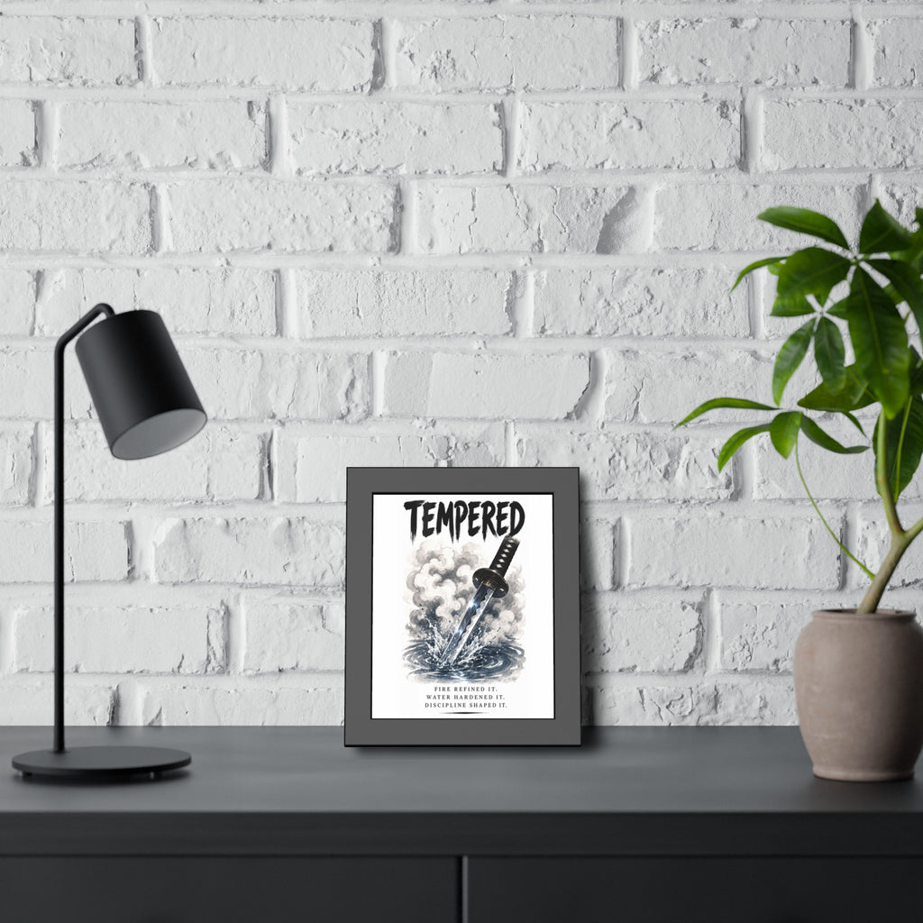 Tempered Samurai Sword Framed Poster