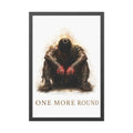 Framed Poster — "One More Round" Boxing Motivational Art