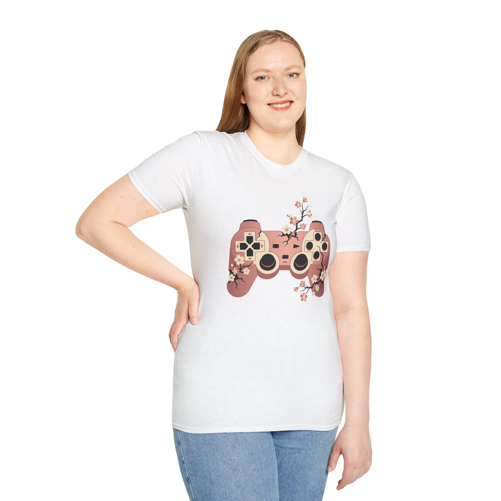 Cherry Blossom Game Controller T-Shirt
