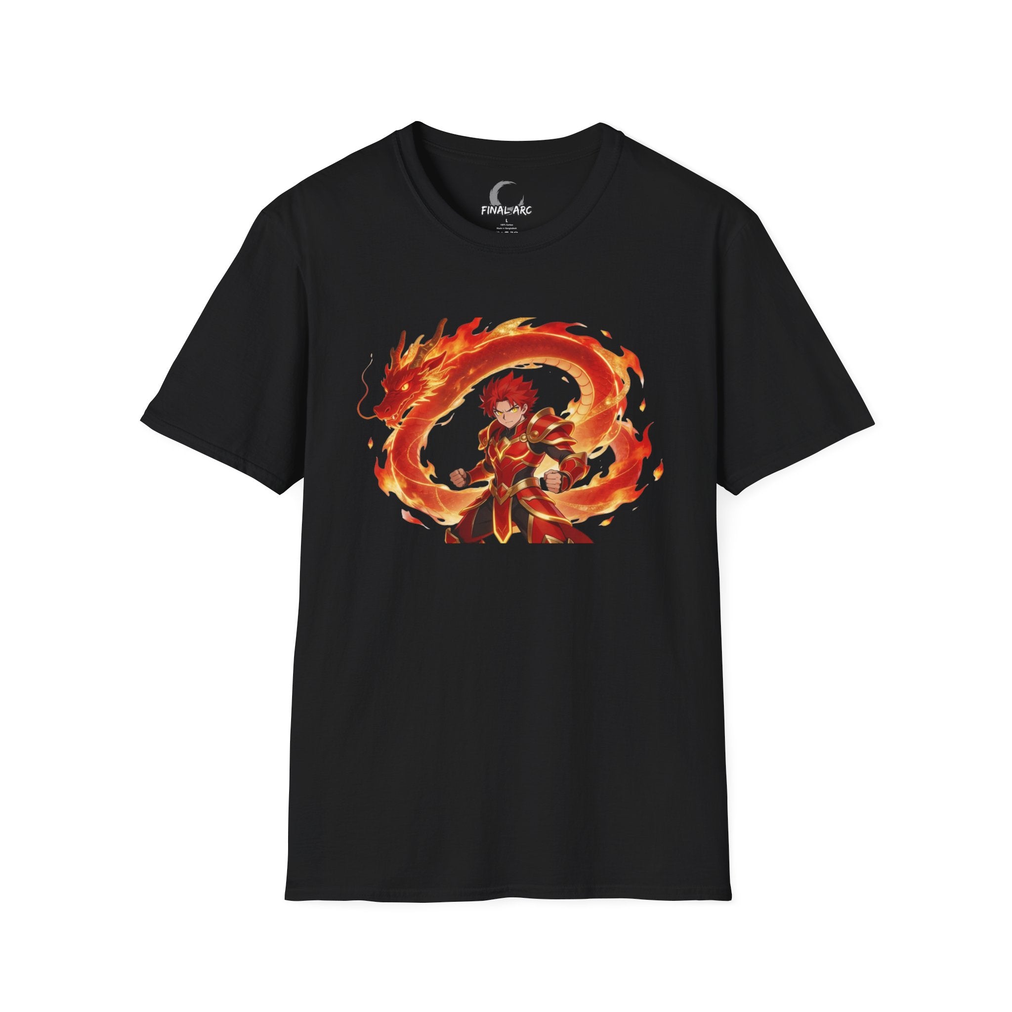 Anime Flame Warrior Graphic Tee