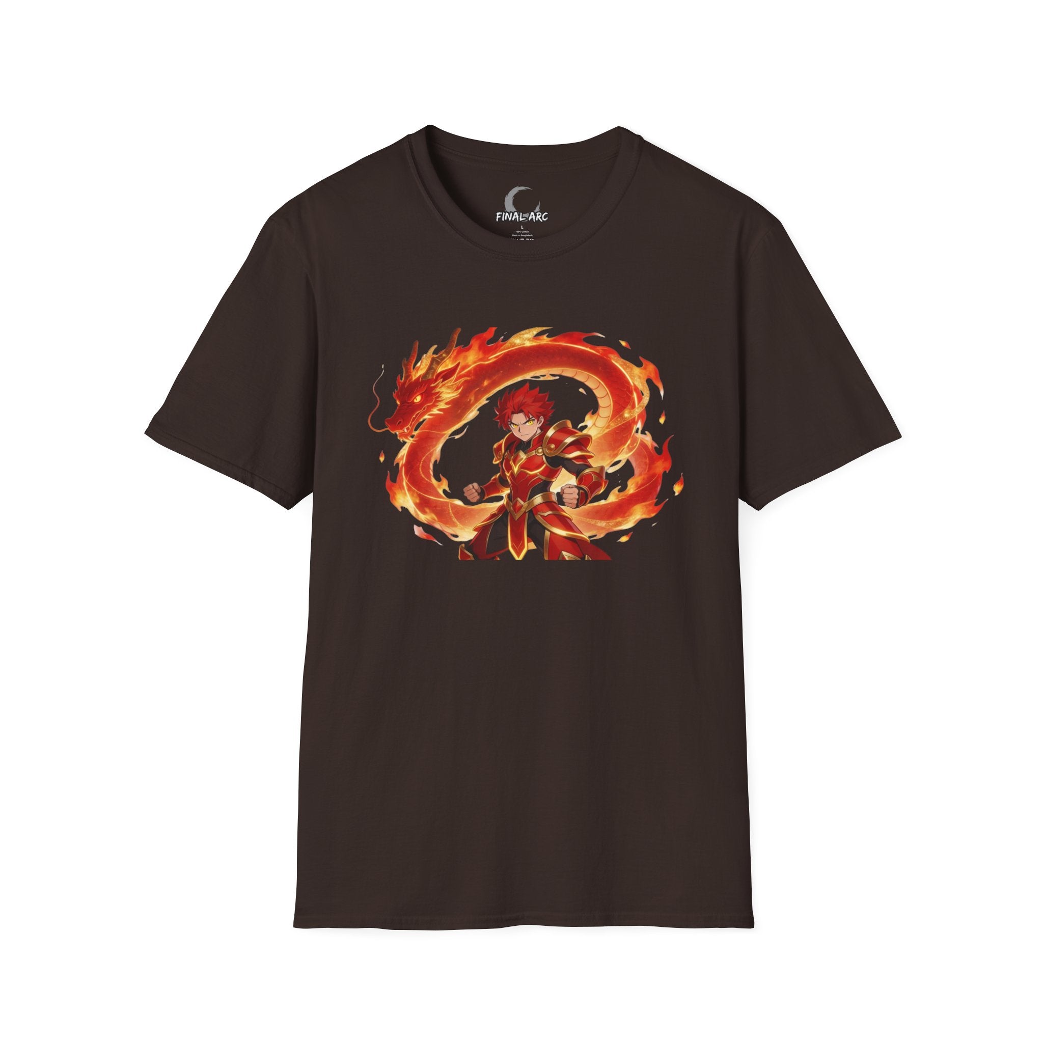 Anime Flame Warrior Graphic Tee