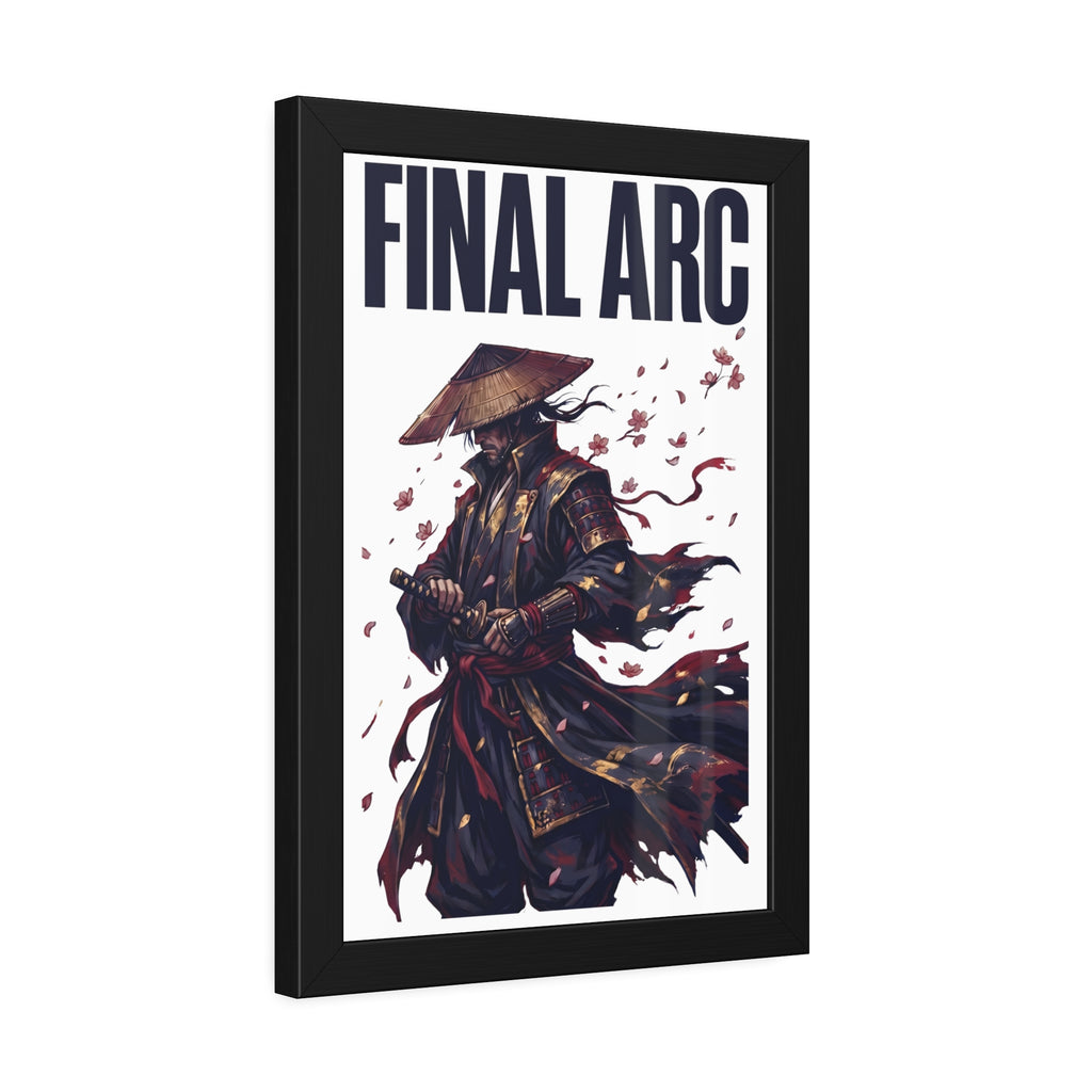 Final Arc Framed Poster — Dark Samurai Art Print