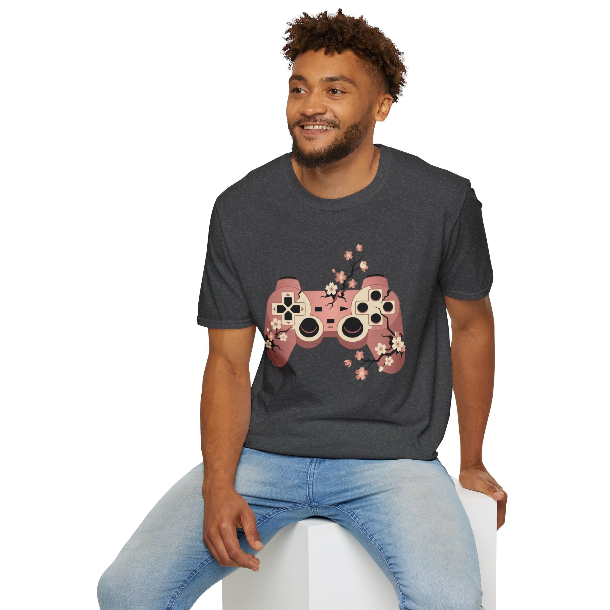 Cherry Blossom Game Controller T-Shirt