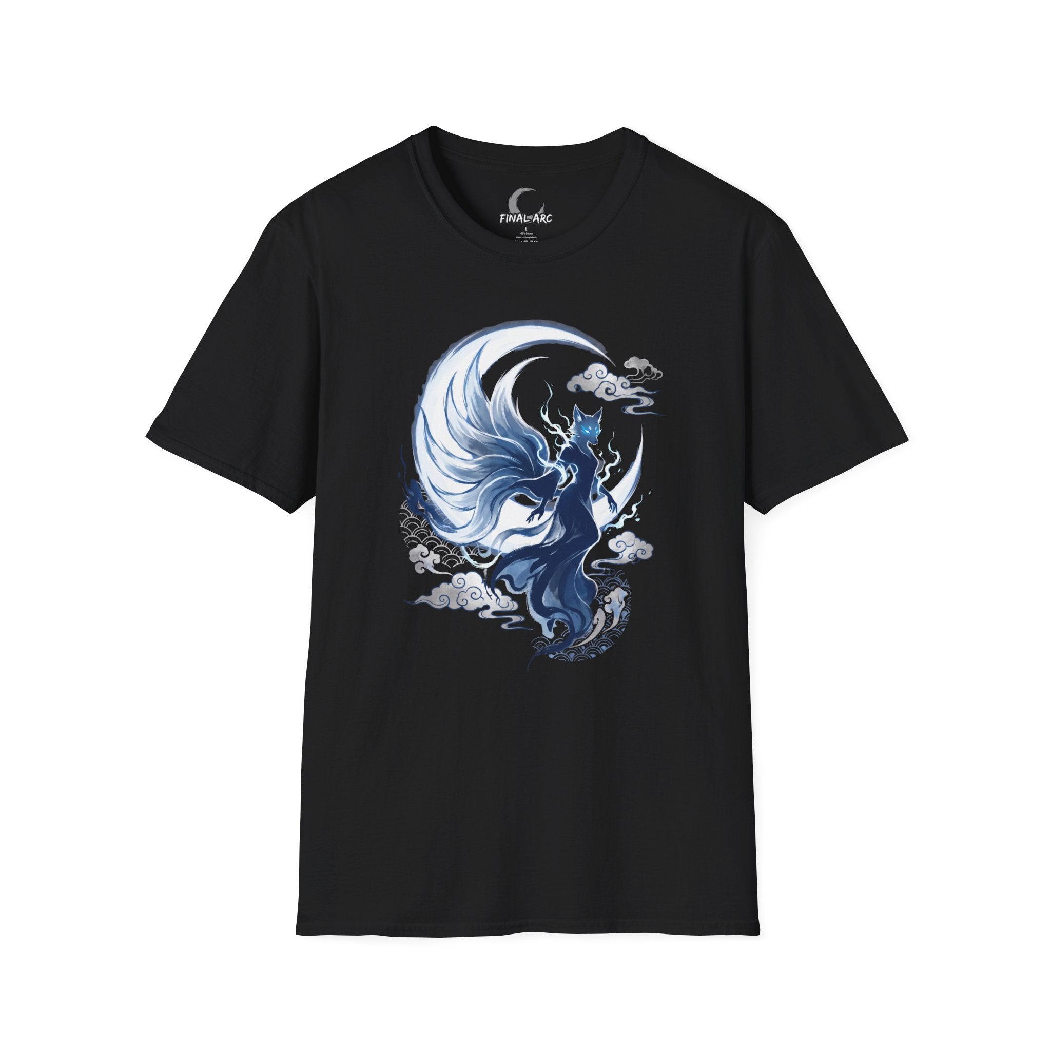 Fox Spirit T-Shirt — Mystical Nine-Tailed Kitsune