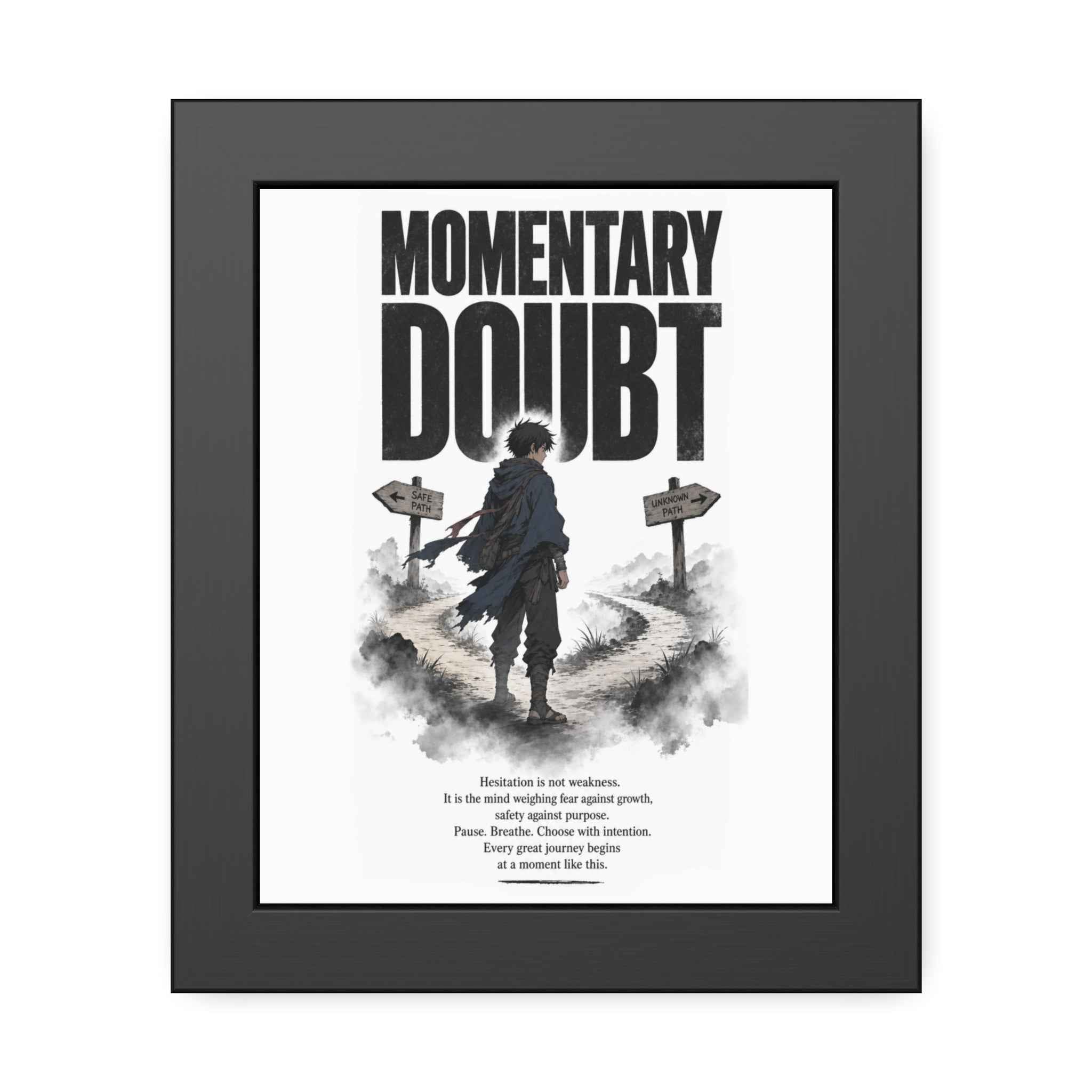 Momentary Doubt Framed Art Poster