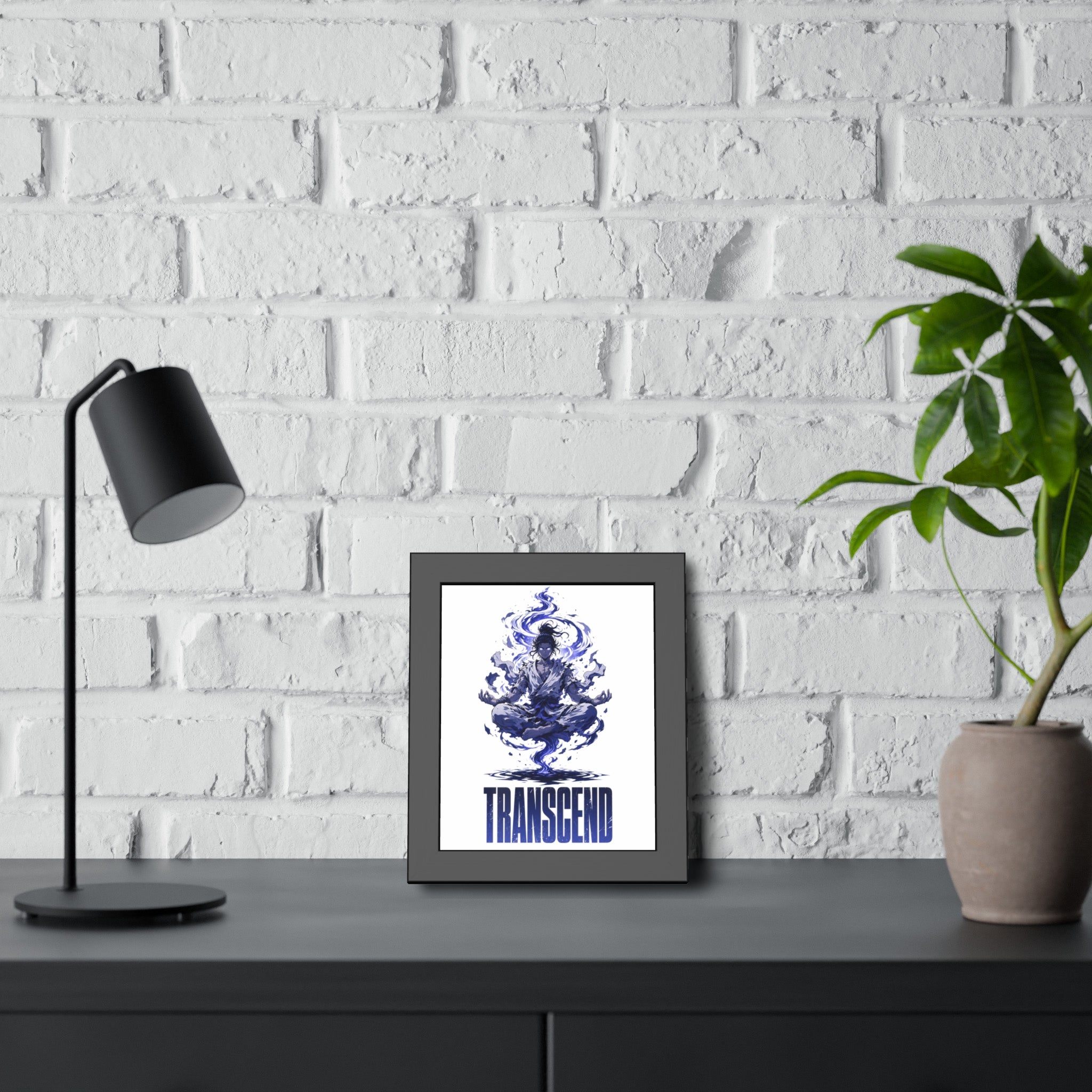 Transcend Meditation Art — Framed Poster