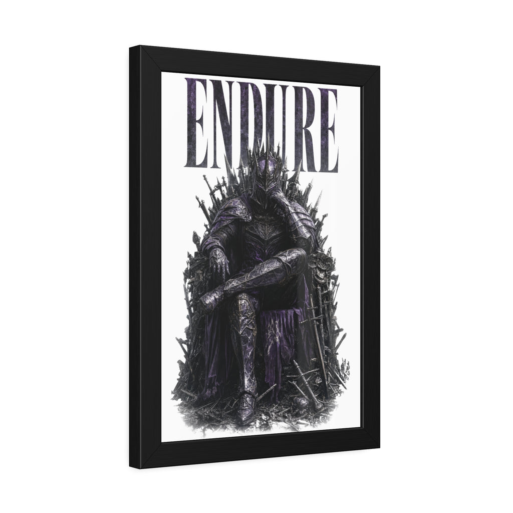 Endure Framed Poster — Dark Knight Throne  Art