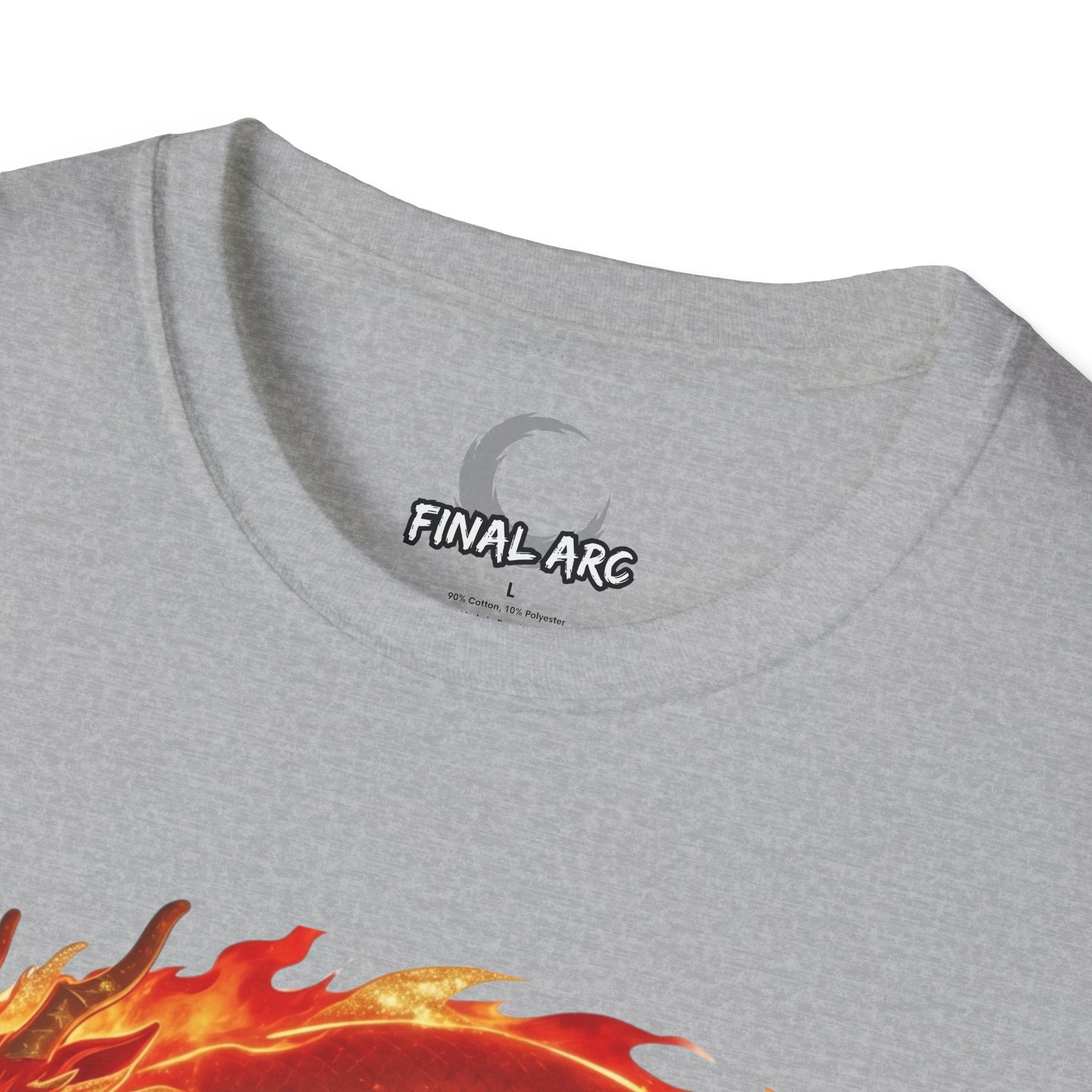 Anime Flame Warrior Graphic Tee