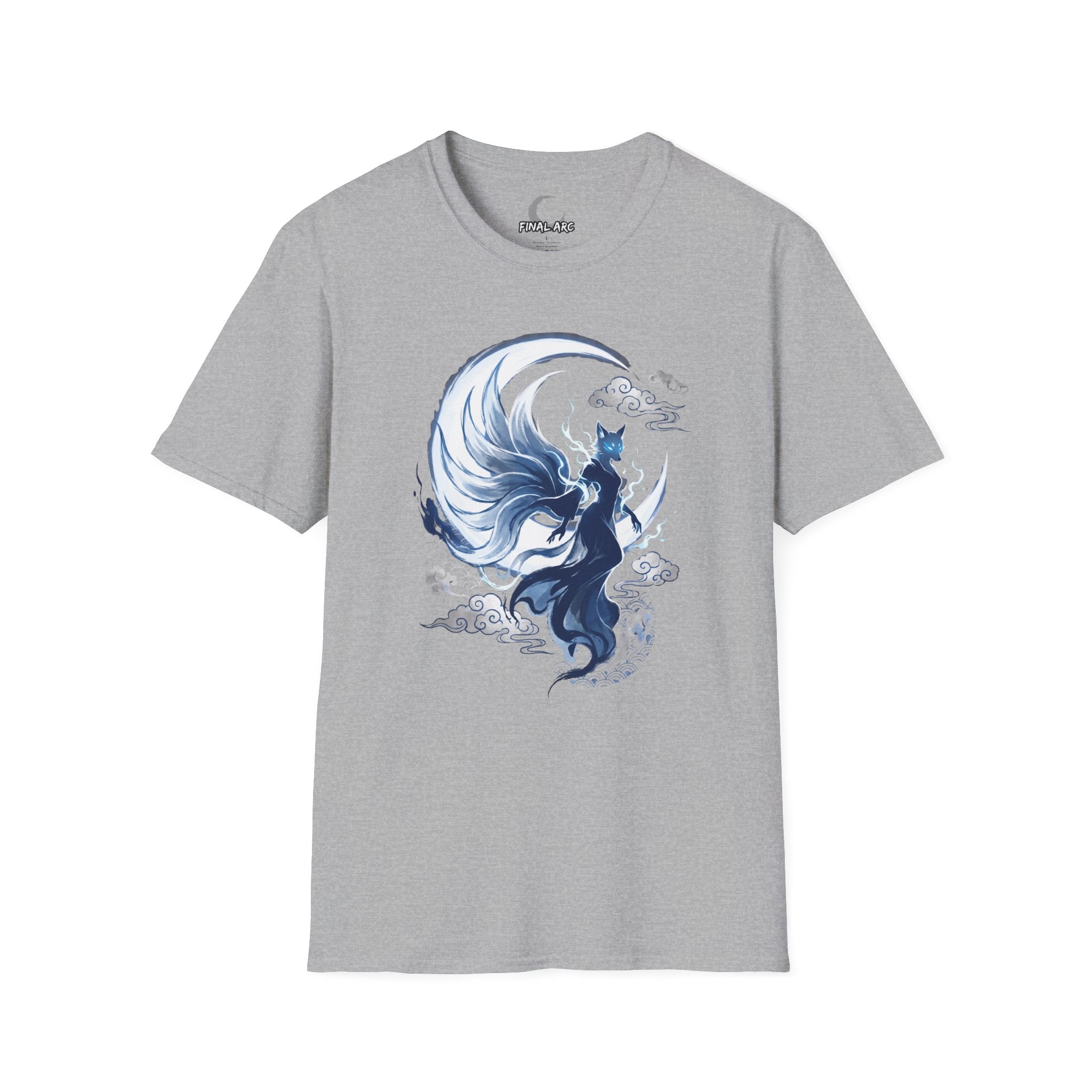 Fox Spirit T-Shirt — Mystical Nine-Tailed Kitsune