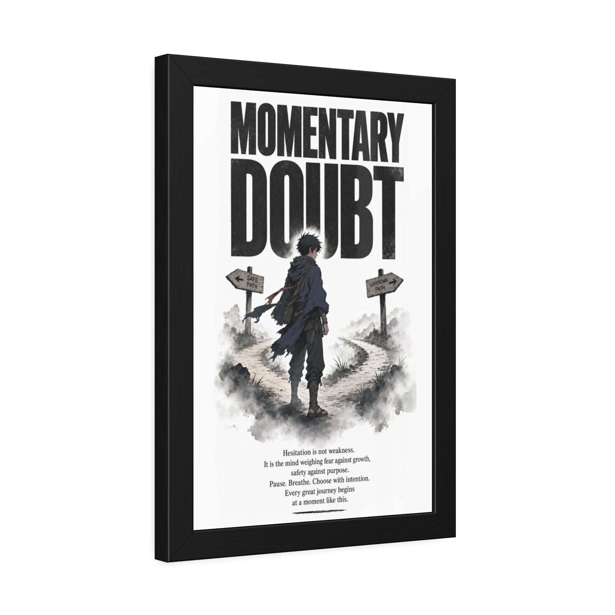 Momentary Doubt Framed Art Poster