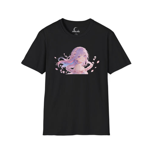 Anime Girl Floral Portrait T-Shirt - Final Arc