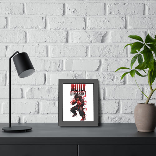 Built Different Framed Poster — Anime Streetwear Motivational Wall Art