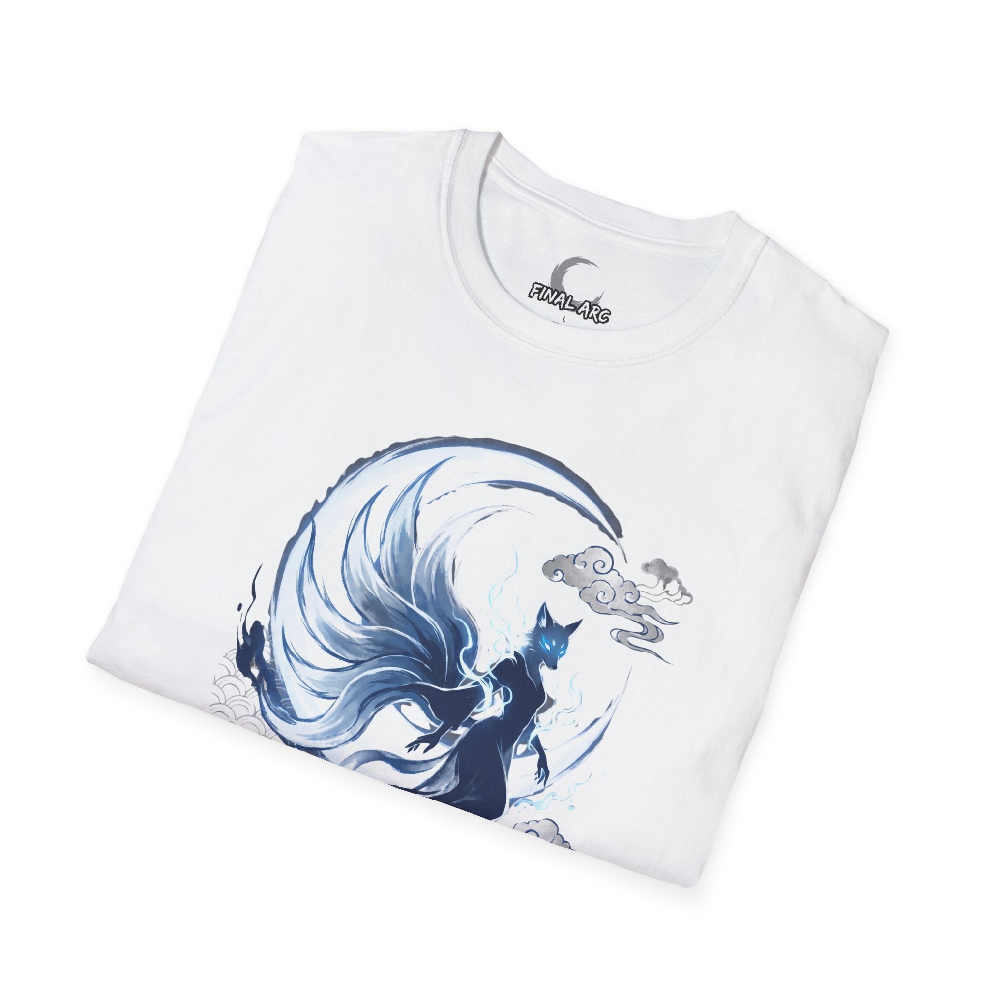 Fox Spirit T-Shirt — Mystical Nine-Tailed Kitsune