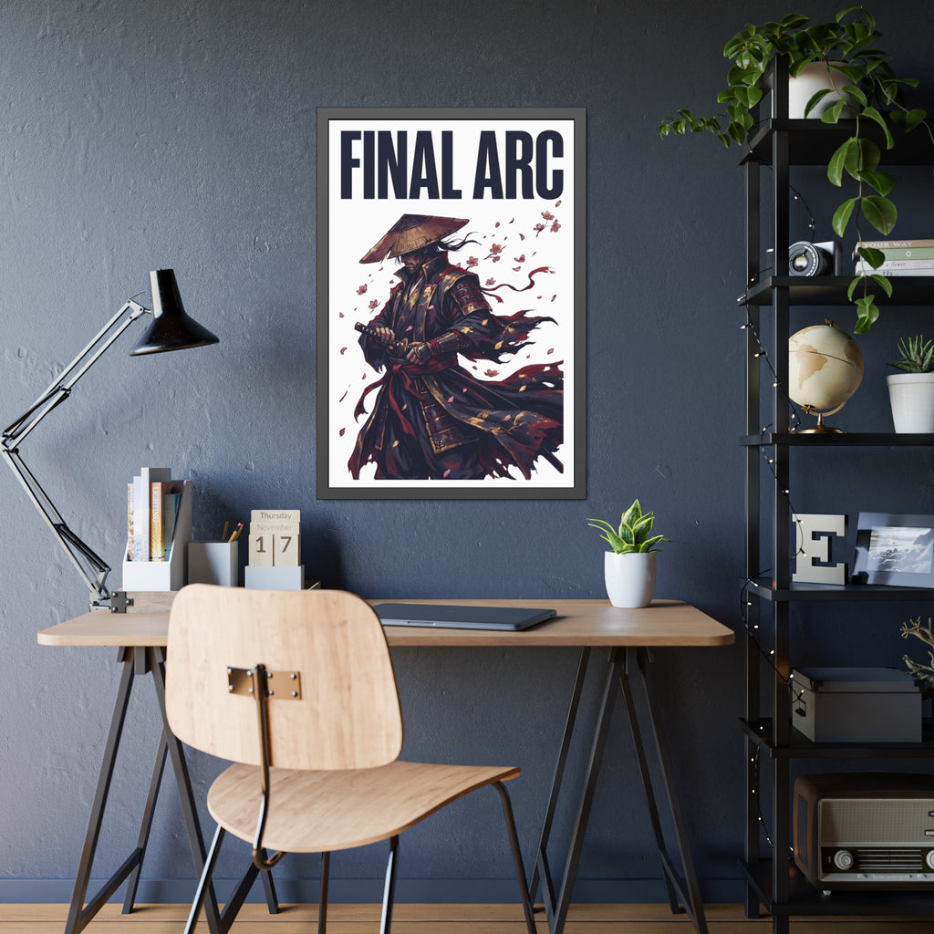 Final Arc Framed Poster — Dark Samurai Art Print