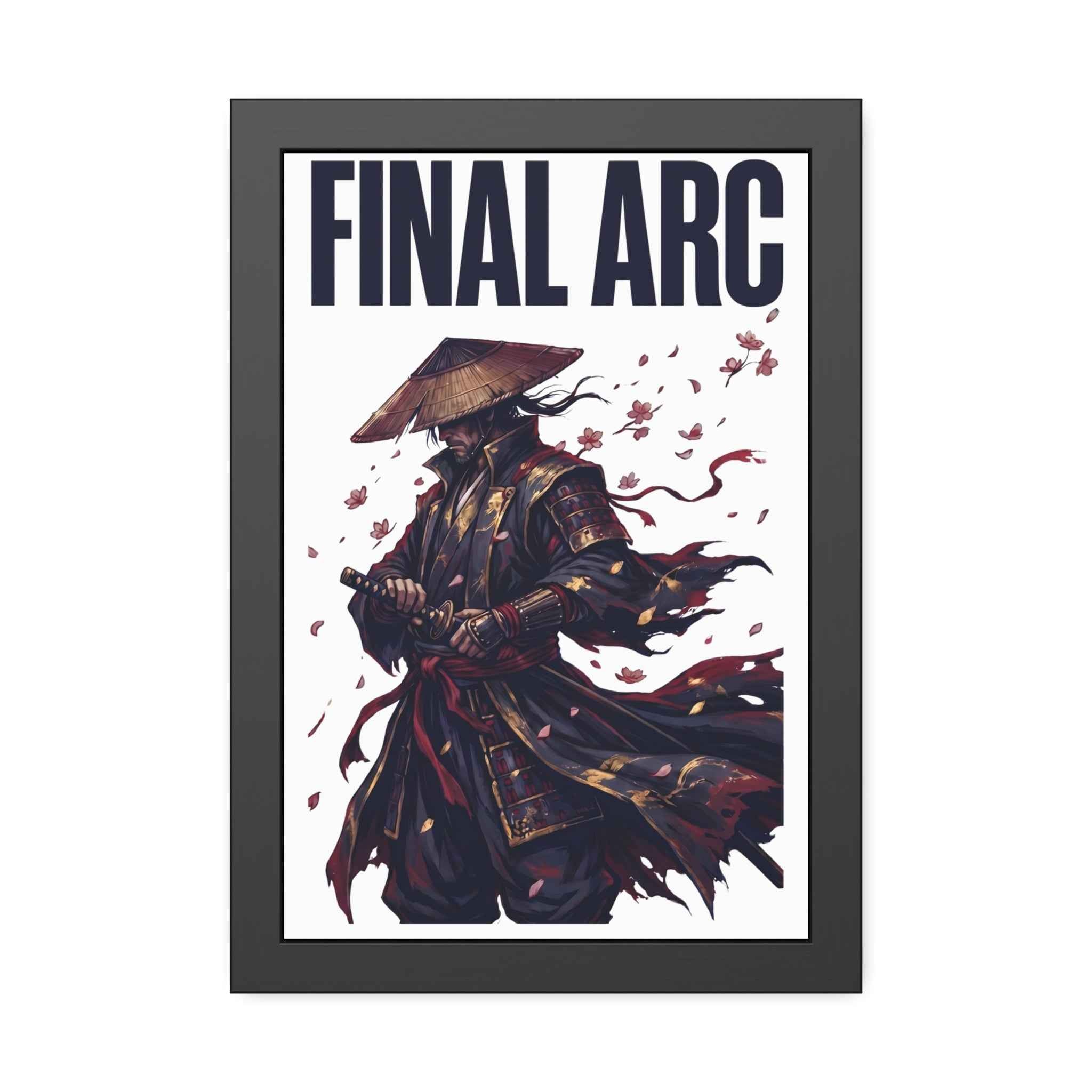 Final Arc Framed Poster — Dark Samurai Art Print