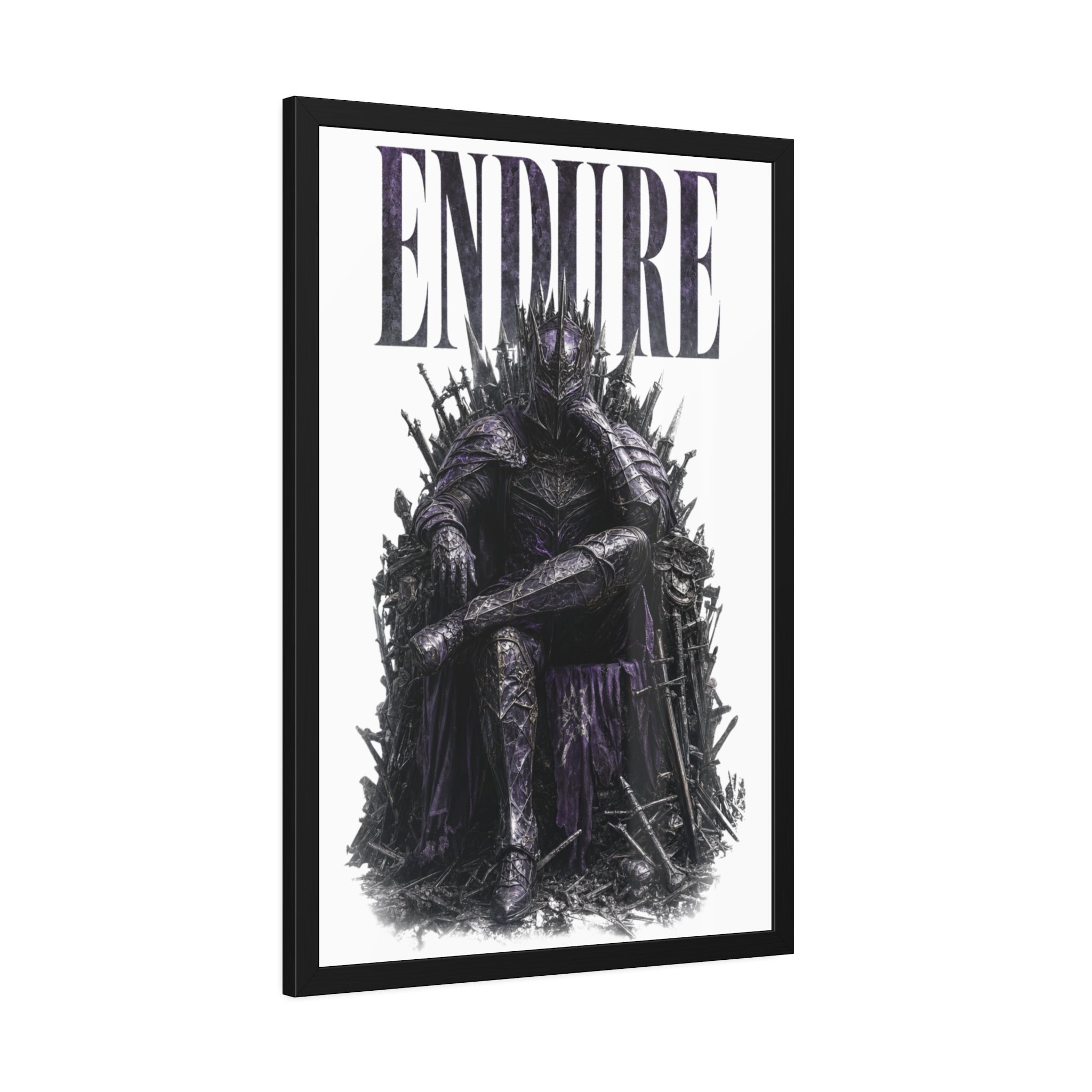 Endure Framed Poster — Dark Knight Throne  Art