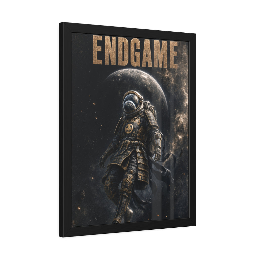 Framed Poster — "ENDGAME" Astronaut Space Art